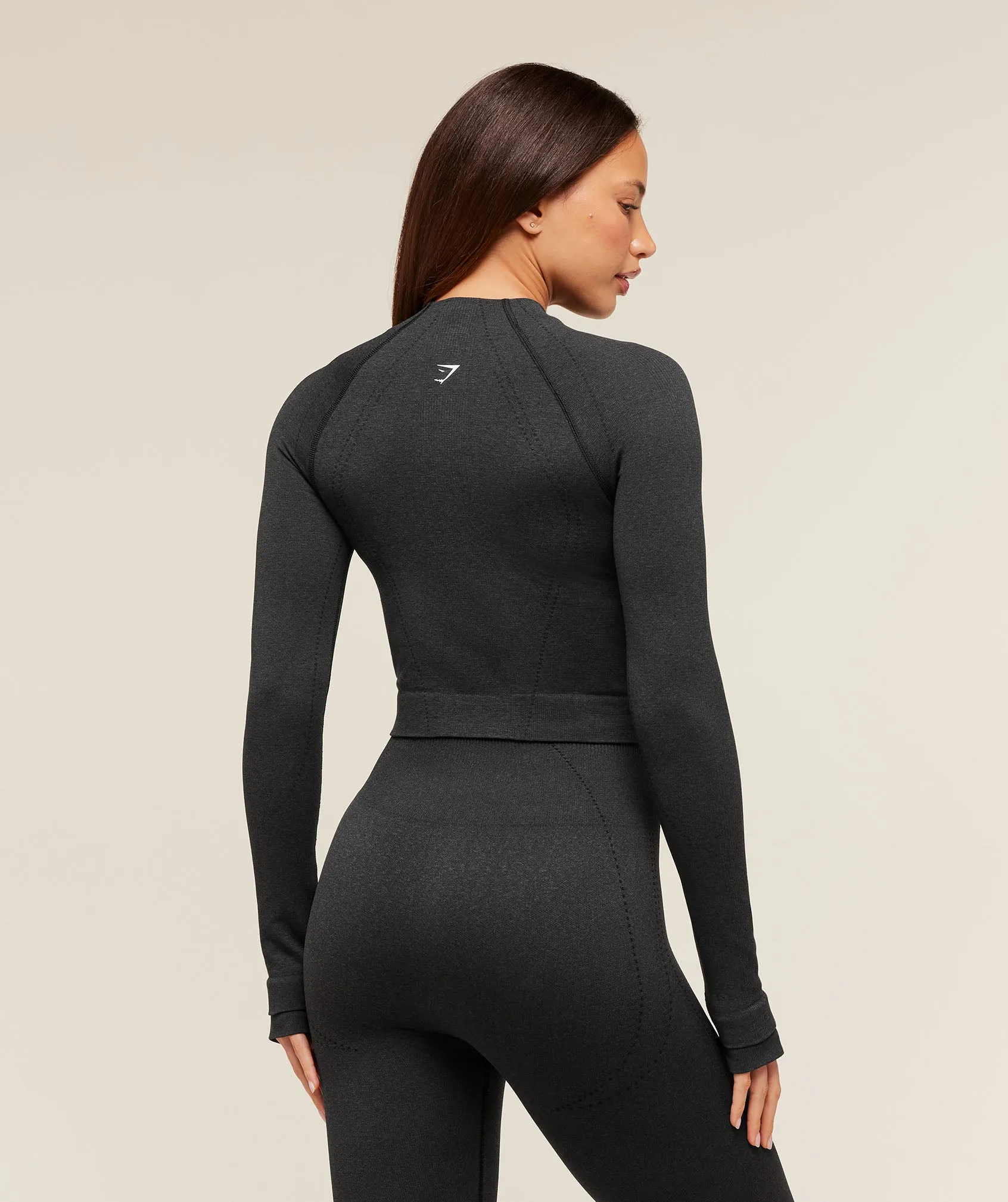 Gymshark Vital Warm Jacket - Black Marl sold by Gymshark product image thumbnail 2