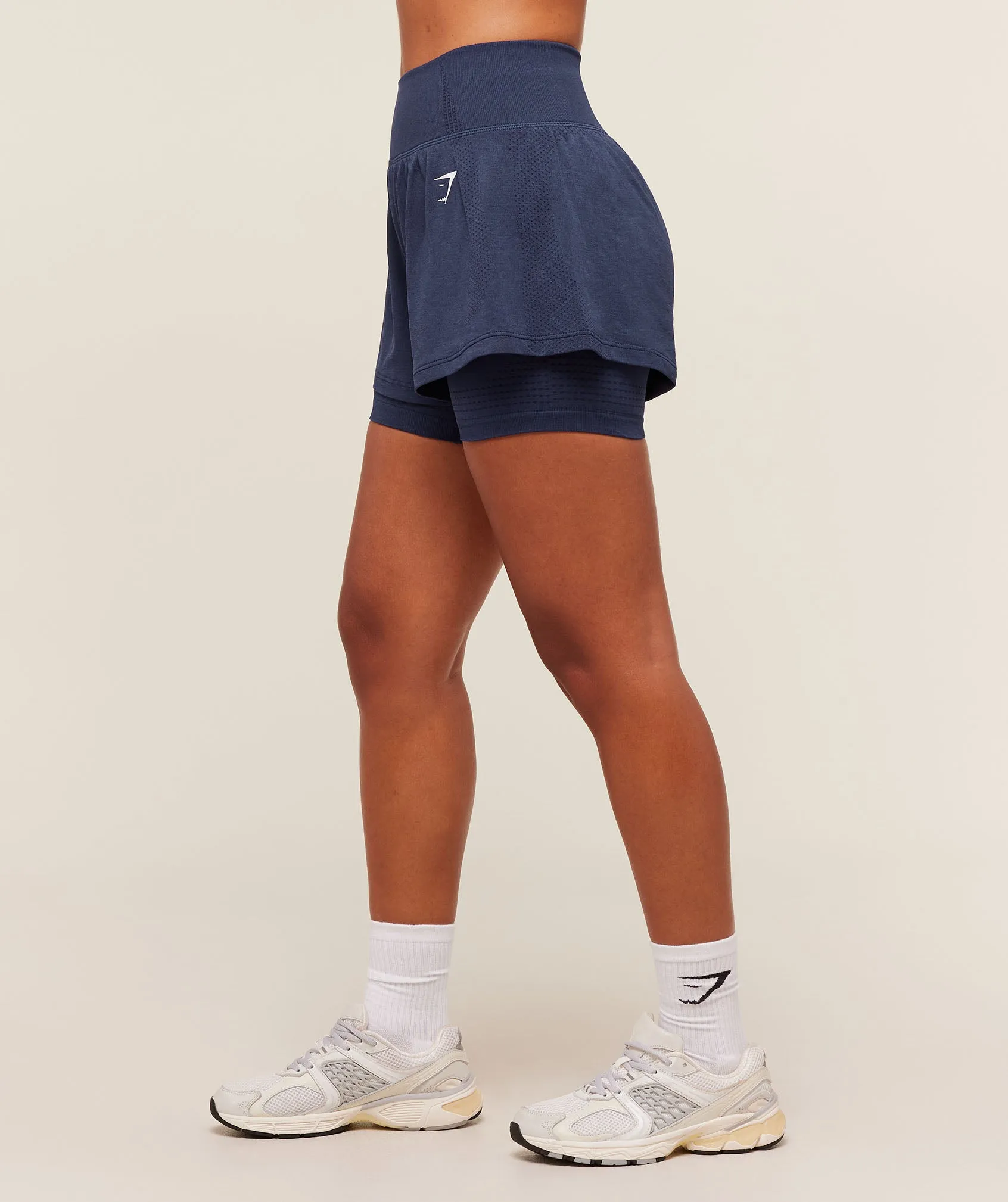 Gymshark Vital 2-in-1 Shorts - Heavy Blue/Marl sold by Gymshark product image thumbnail 3