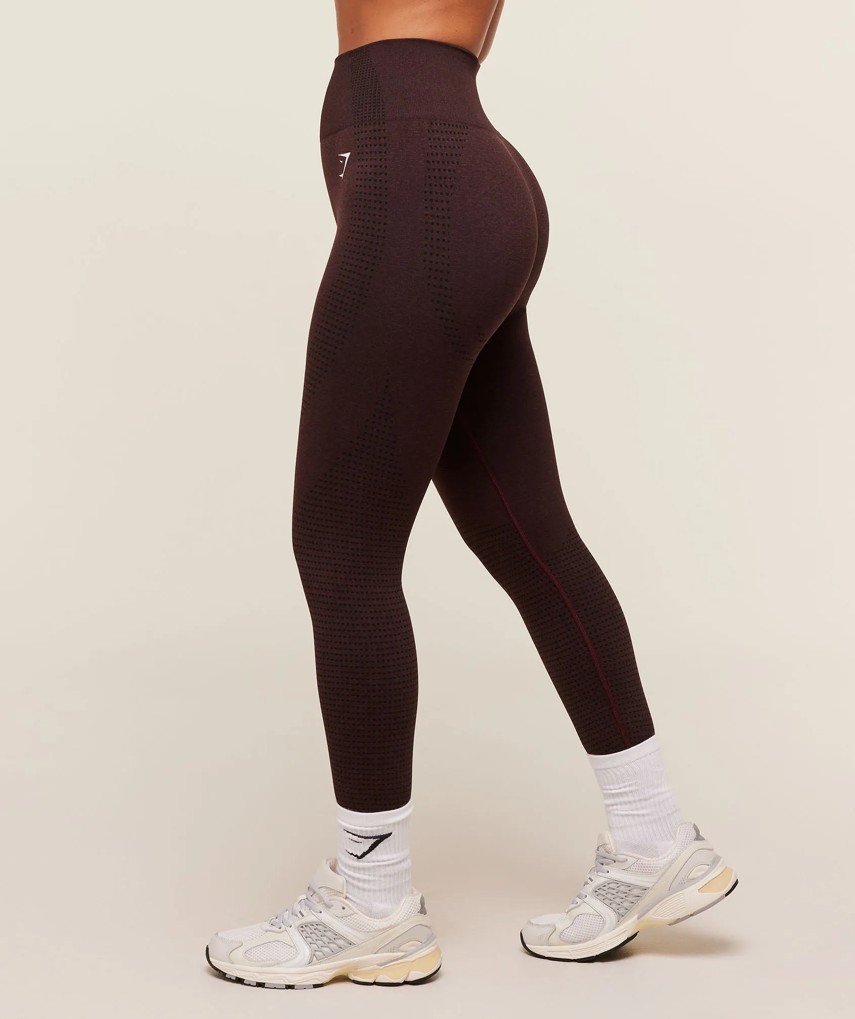Gymshark Vital Leggings - Rich Maroon/Marl sold by Gymshark product image thumbnail 3