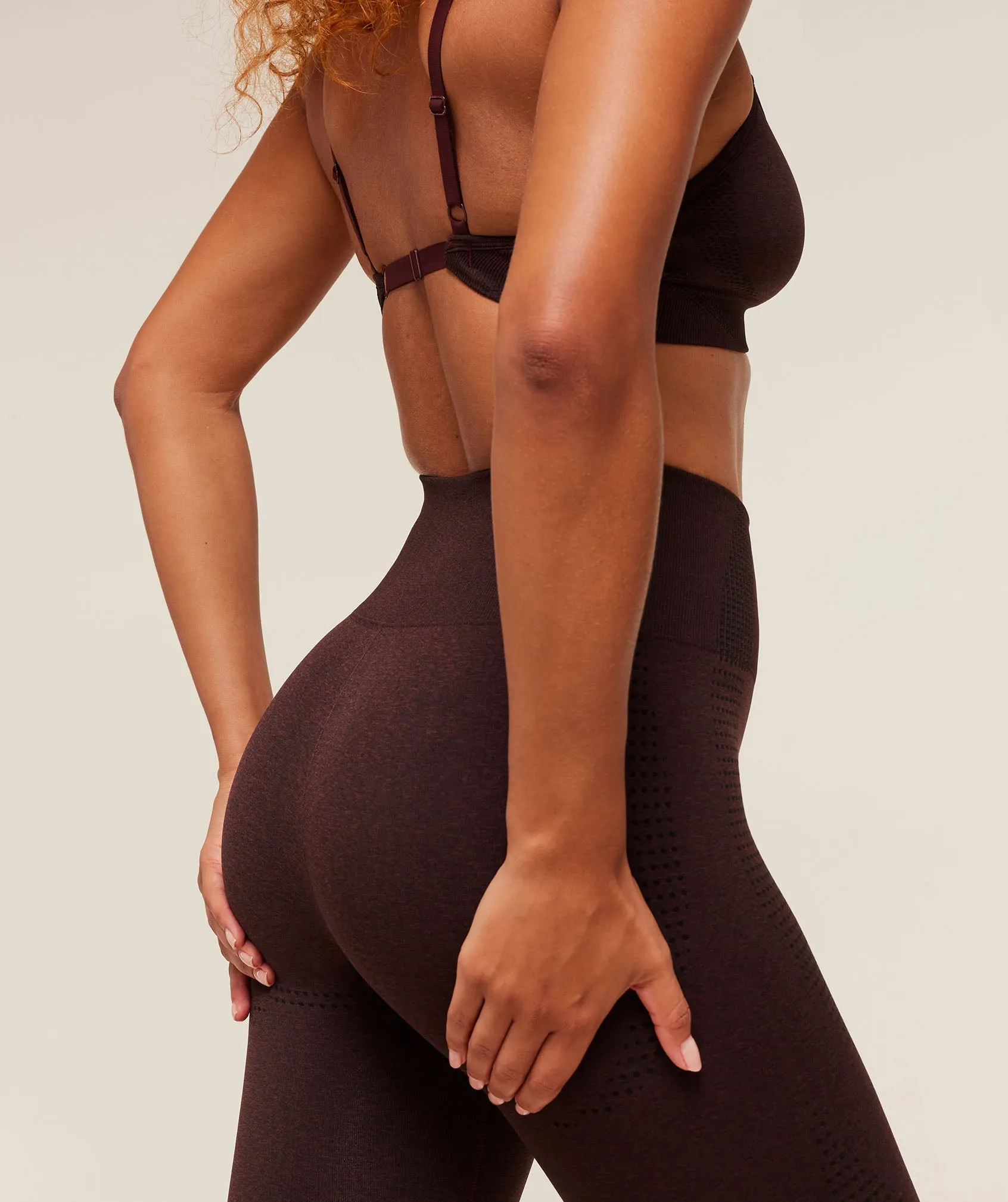 Gymshark Vital Leggings - Rich Maroon/Marl sold by Gymshark product image thumbnail 5