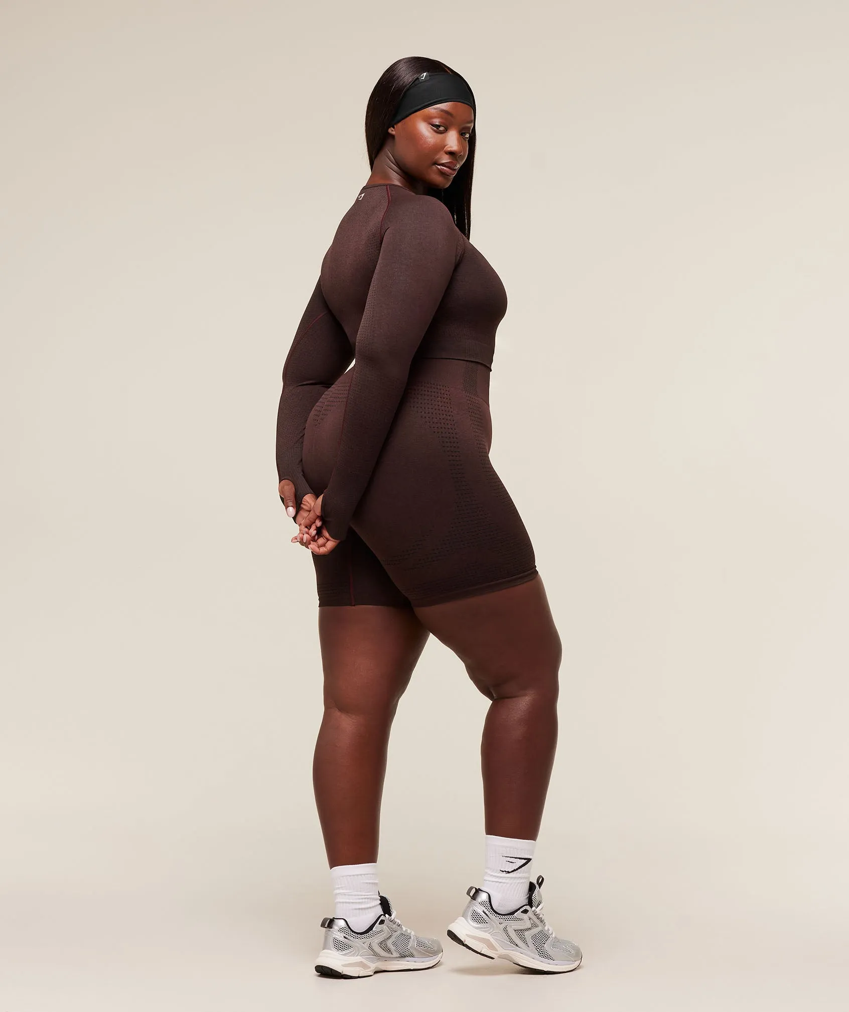 Gymshark Vital Crop Top - Rich Maroon/Marl sold by Gymshark product image thumbnail 5