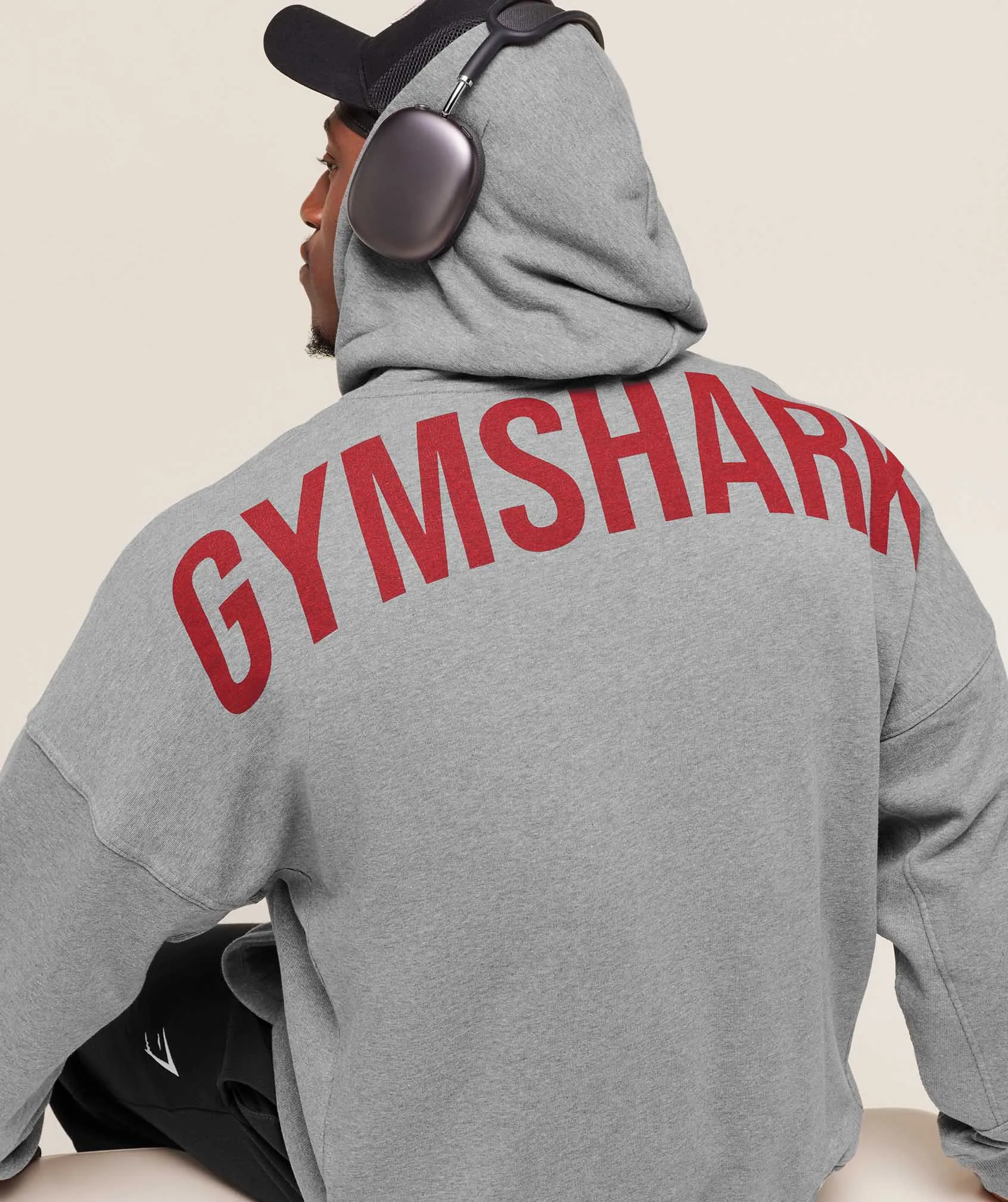 Gymshark Power Zip Up Hoodie - Charcoal Core Marl sold by Gymshark product image thumbnail 4