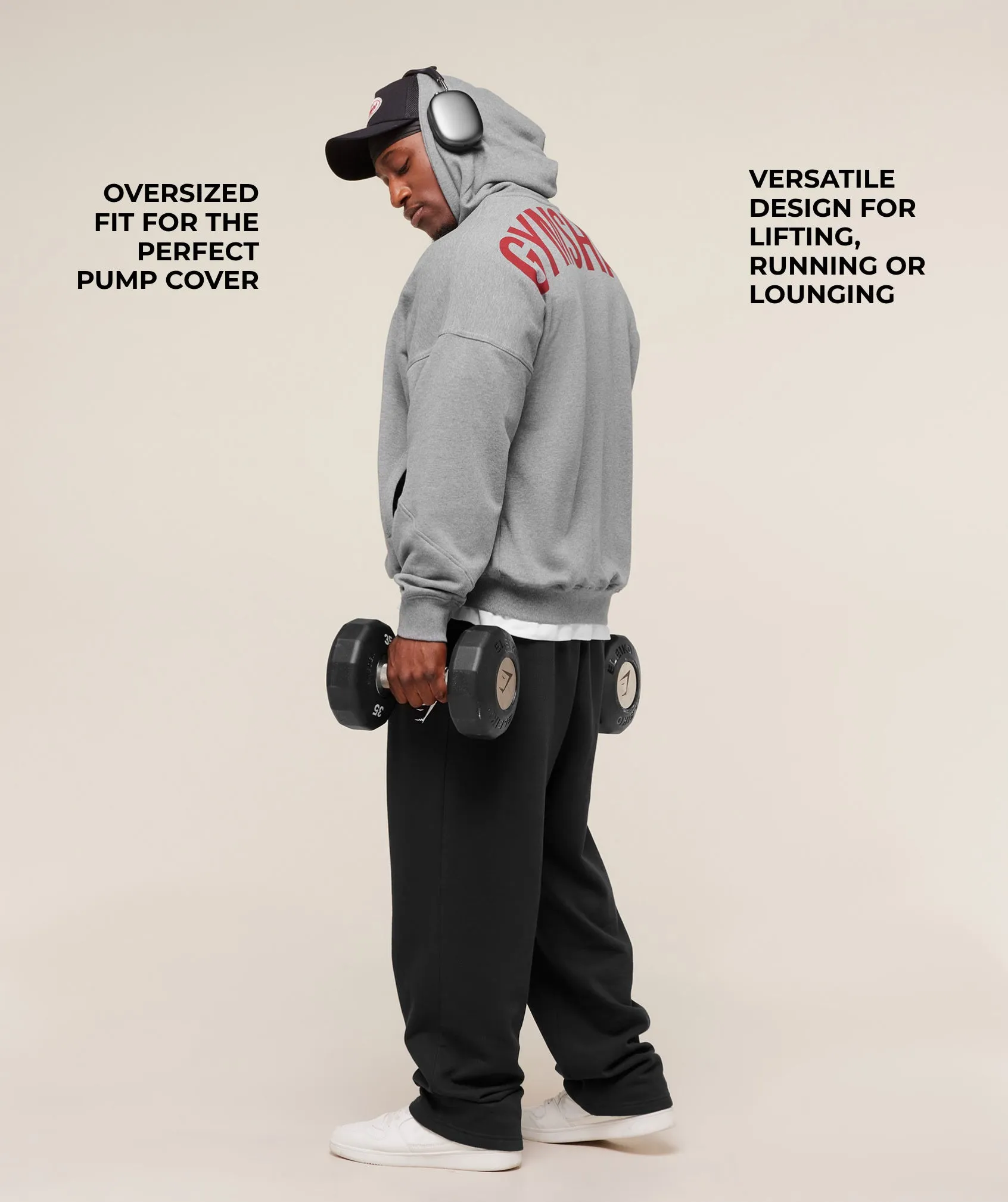 Gymshark Power Zip Up Hoodie - Charcoal Core Marl sold by Gymshark product image thumbnail 2