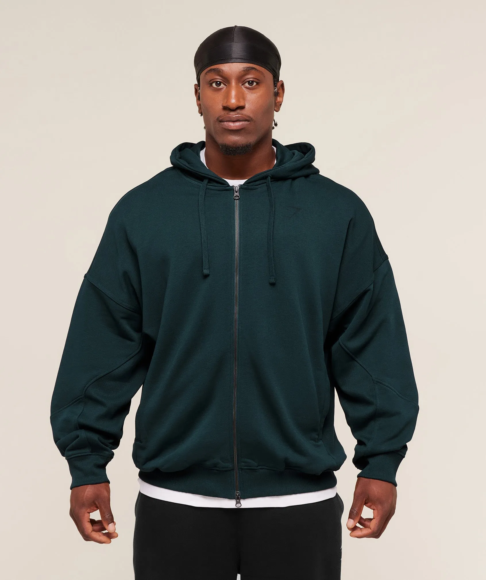 Gymshark Power Zip Up Hoodie - Deep Petrol Blue sold by Gymshark product image thumbnail 3