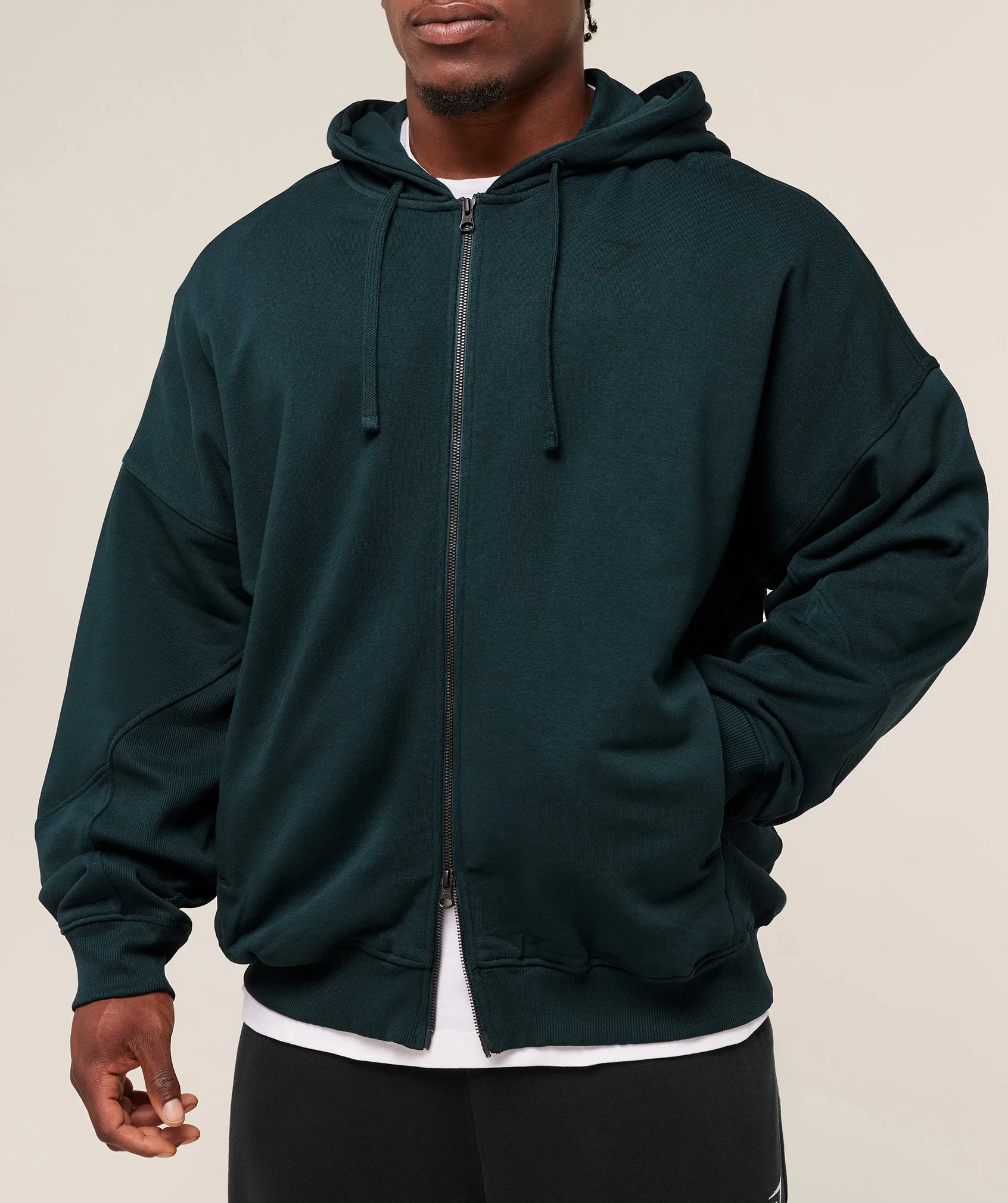 Gymshark Power Zip Up Hoodie - Deep Petrol Blue sold by Gymshark product image thumbnail 5