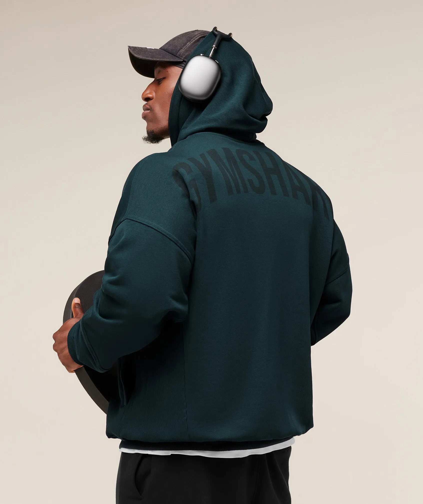 Gymshark Power Zip Up Hoodie - Deep Petrol Blue sold by Gymshark product image thumbnail 4