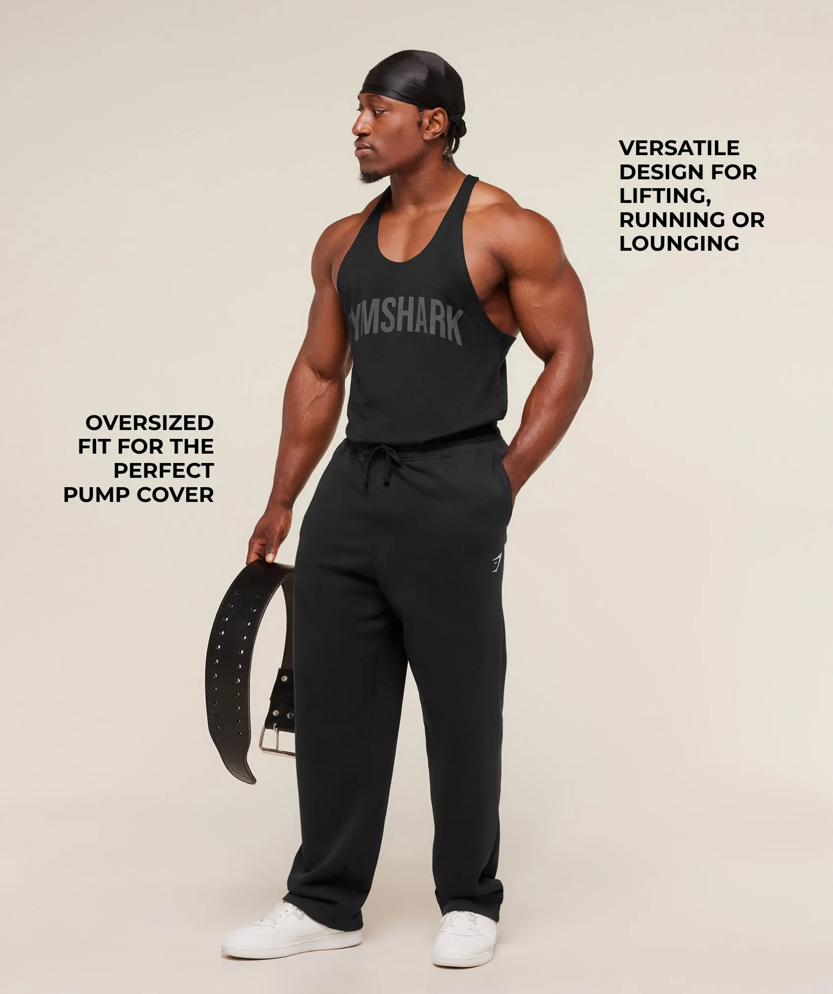 Gymshark Power Stringer - Black/Asphalt Grey sold by Gymshark product image thumbnail 2