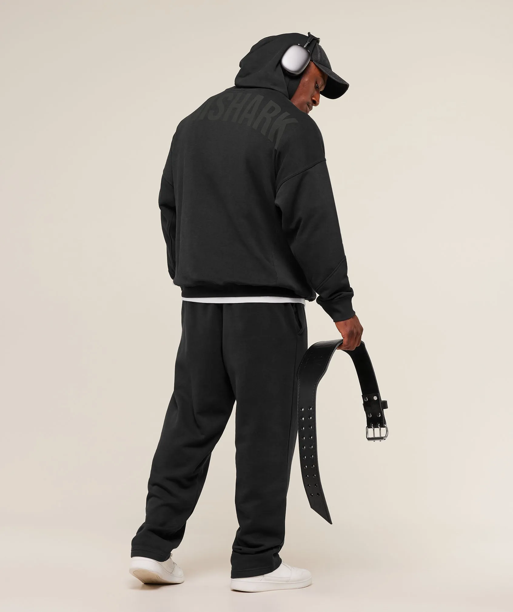 Gymshark Power Hoodie - Black/Asphalt Grey sold by Gymshark product image thumbnail 4