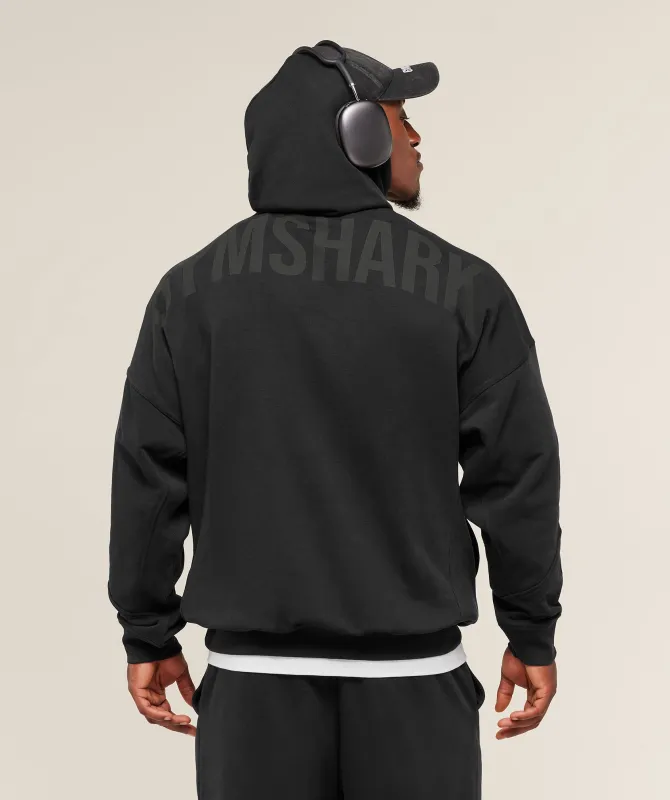 Gymshark Power Hoodie - Black/Asphalt Grey sold by Gymshark