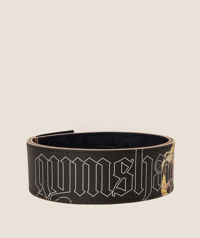Gymshark Graphic Lever Lifting Belt - Black sold by Gymshark