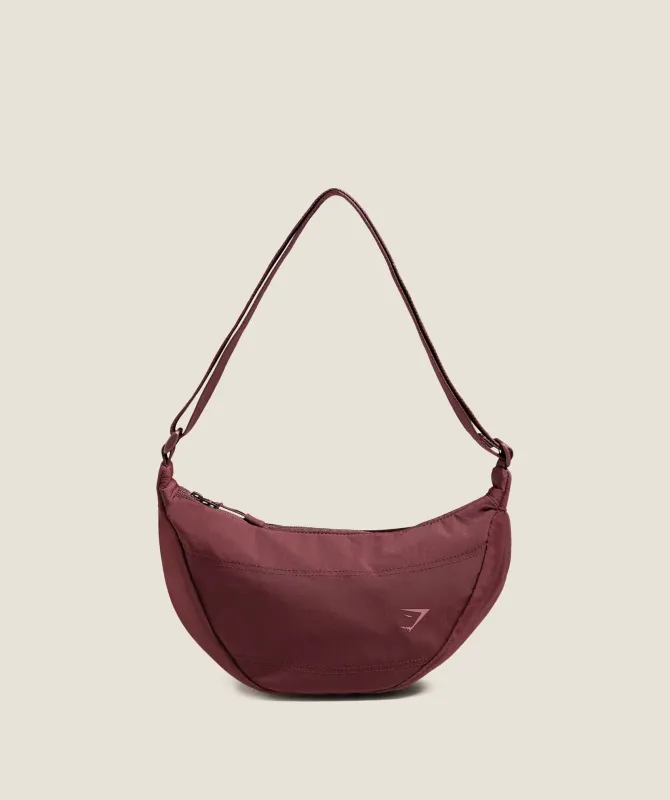Gymshark Pleat Crossbody - Rich Maroon sold by Gymshark