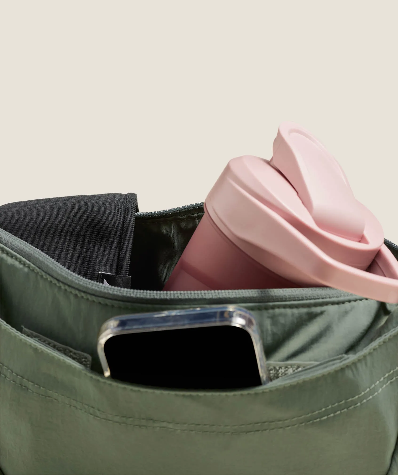 Gymshark Pleat Crossbody - Unit Green sold by Gymshark product image thumbnail 3