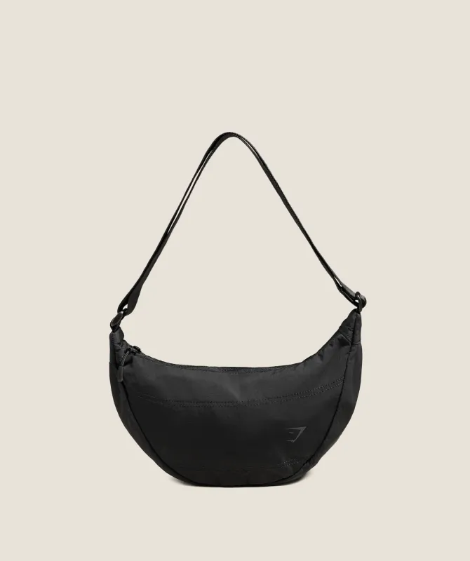 Gymshark Pleat Crossbody - Black sold by Gymshark