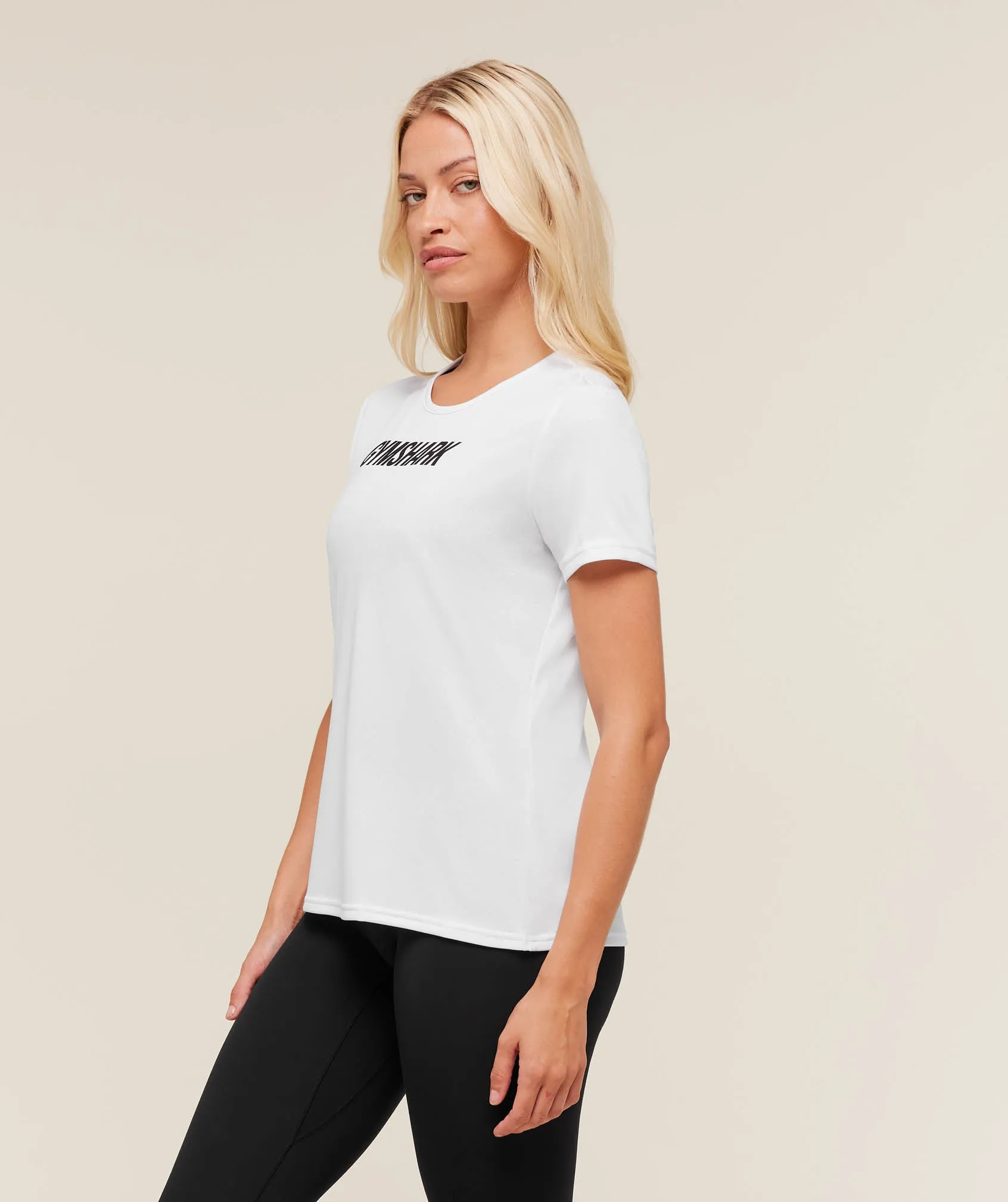 Gymshark Wordmark Graphic T-Shirt - White sold by Gymshark product image thumbnail 3