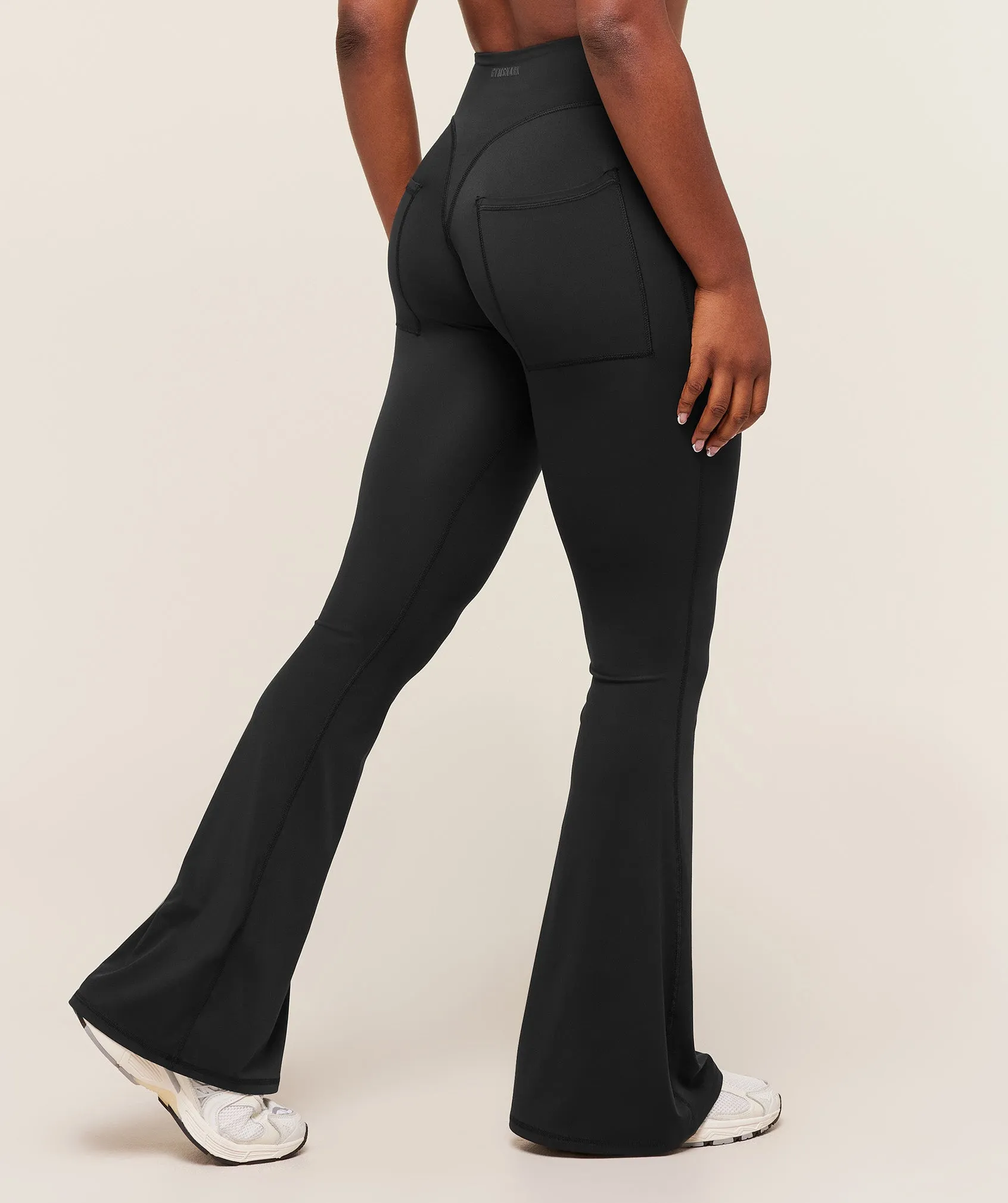 Gymshark Superset Back Pocket Flared Leggings - Black sold by Gymshark product image thumbnail 2
