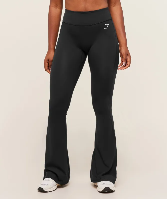 Gymshark Superset Back Pocket Flared Leggings - Black sold by Gymshark
