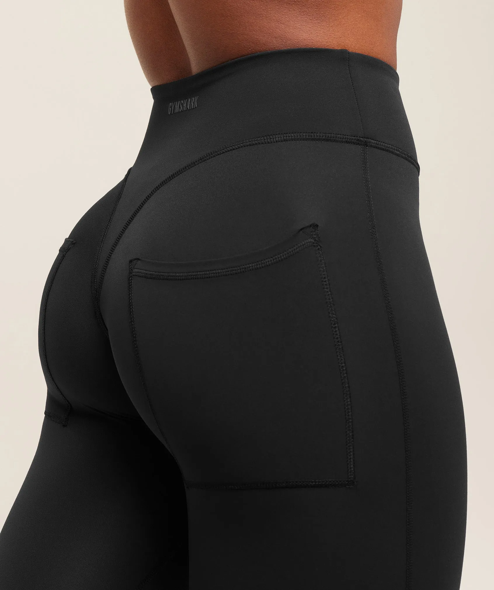 Gymshark Superset Back Pocket Flared Leggings - Black sold by Gymshark product image thumbnail 4