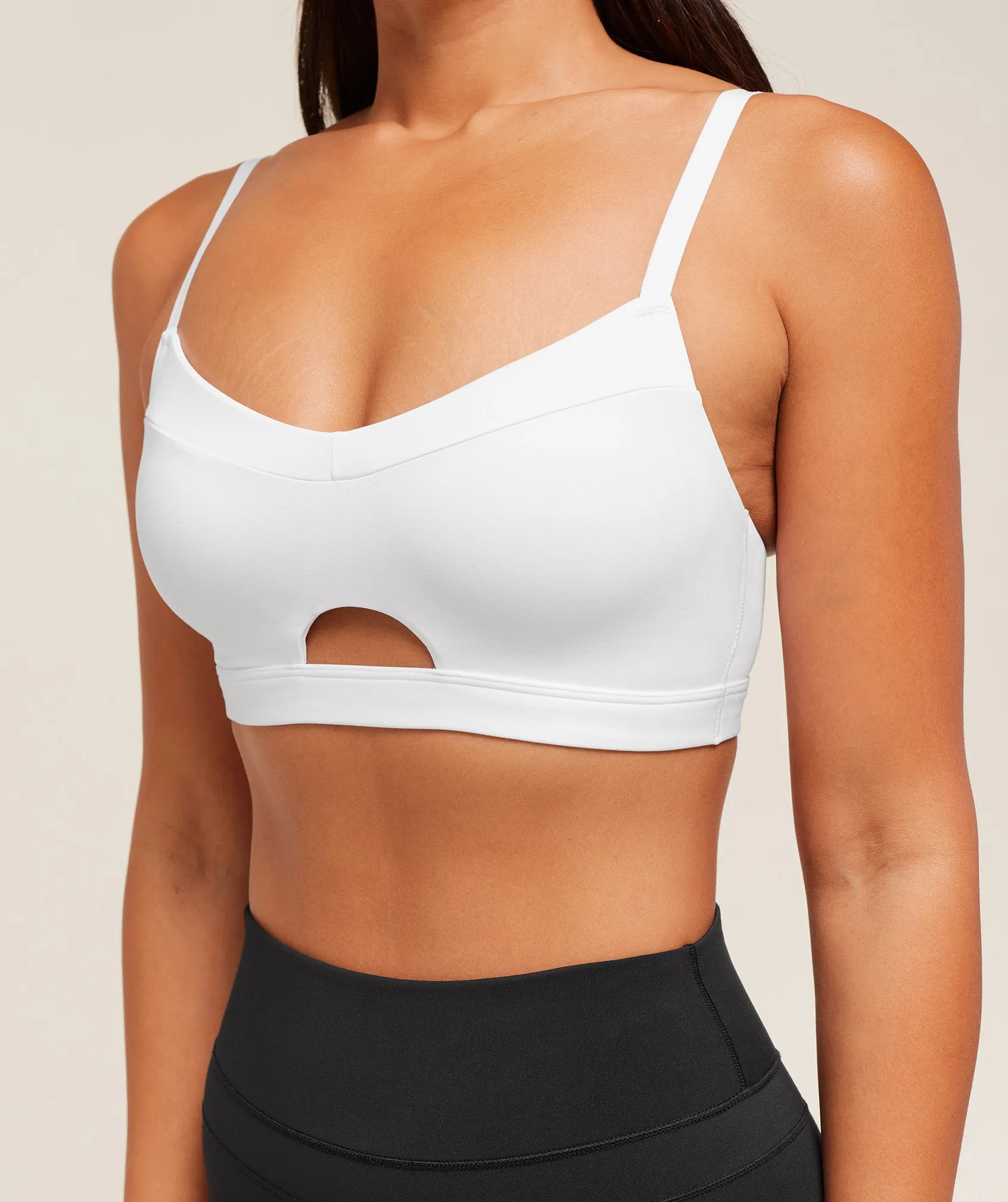 Gymshark Balcony Peekaboo Sports Bra - White sold by Gymshark product image thumbnail 5