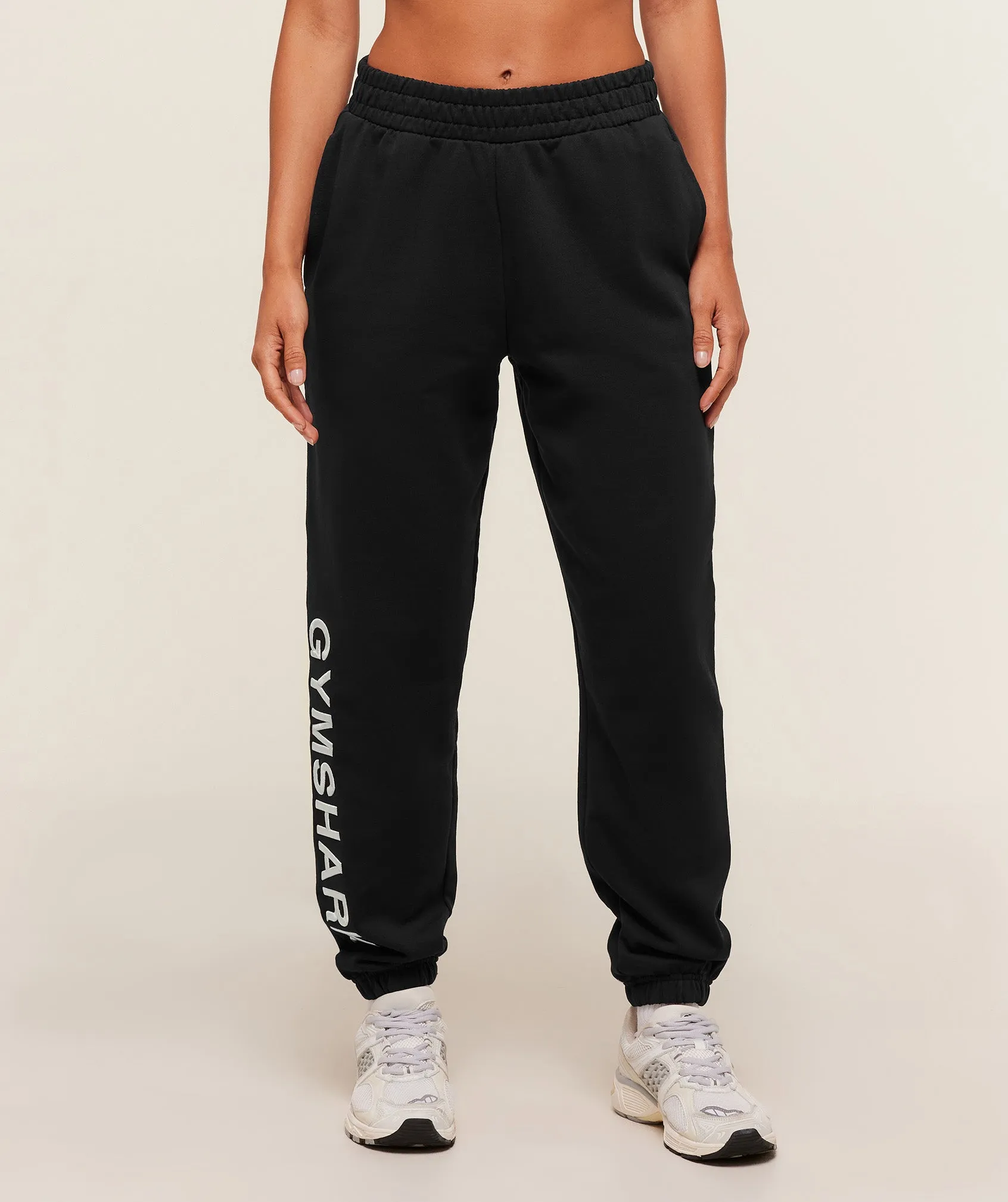Gymshark Embroidered Logo Joggers - Black sold by Gymshark