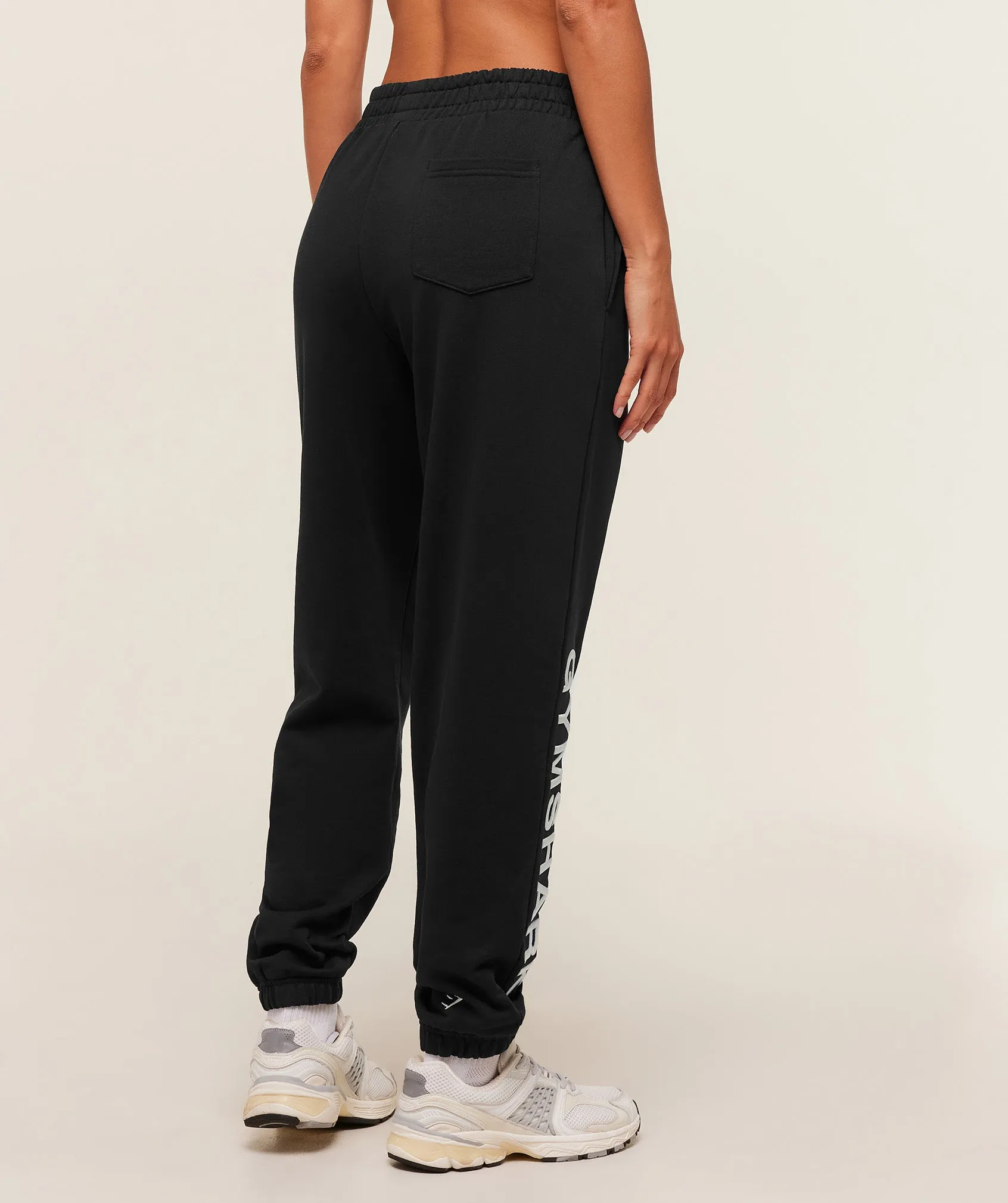 Gymshark Embroidered Logo Joggers - Black sold by Gymshark product image thumbnail 2