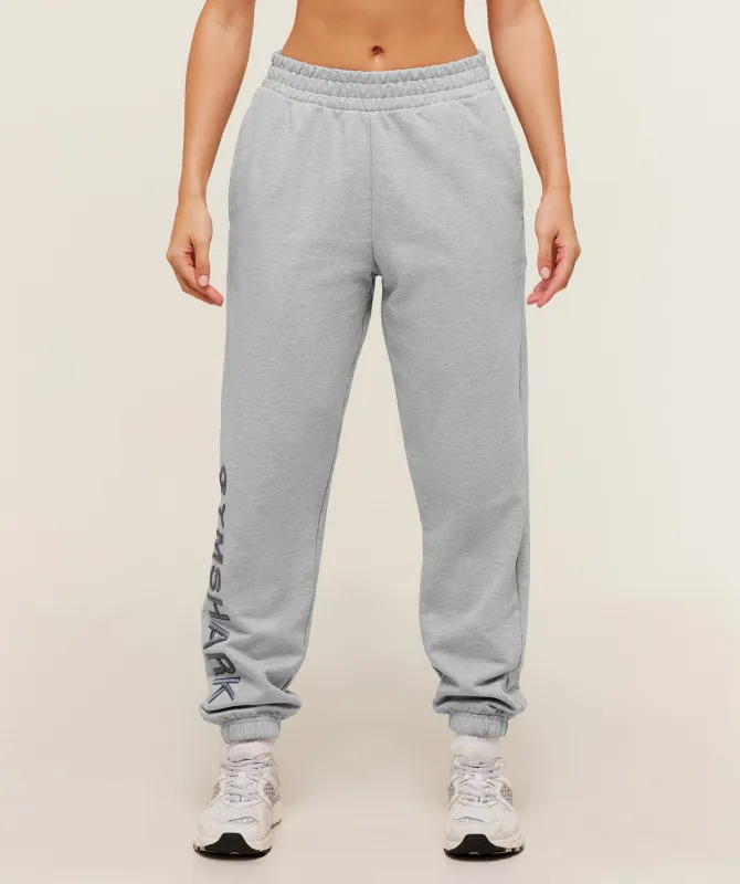 Gymshark Embroidered Logo Joggers - Light Grey Core Marl sold by Gymshark