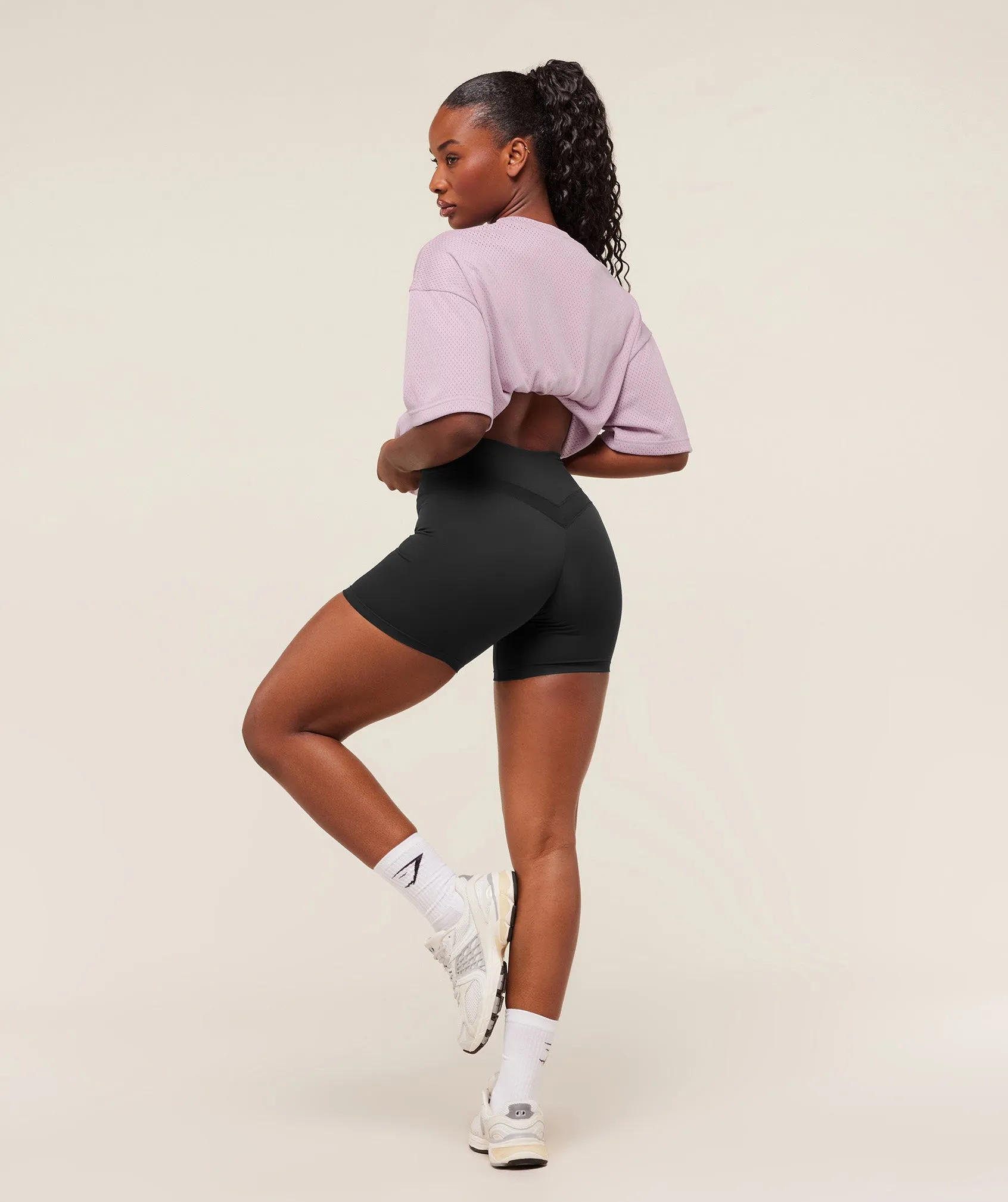 Gymshark Lifting Mesh Oversized Tee - Warm Lilac sold by Gymshark product image thumbnail 5