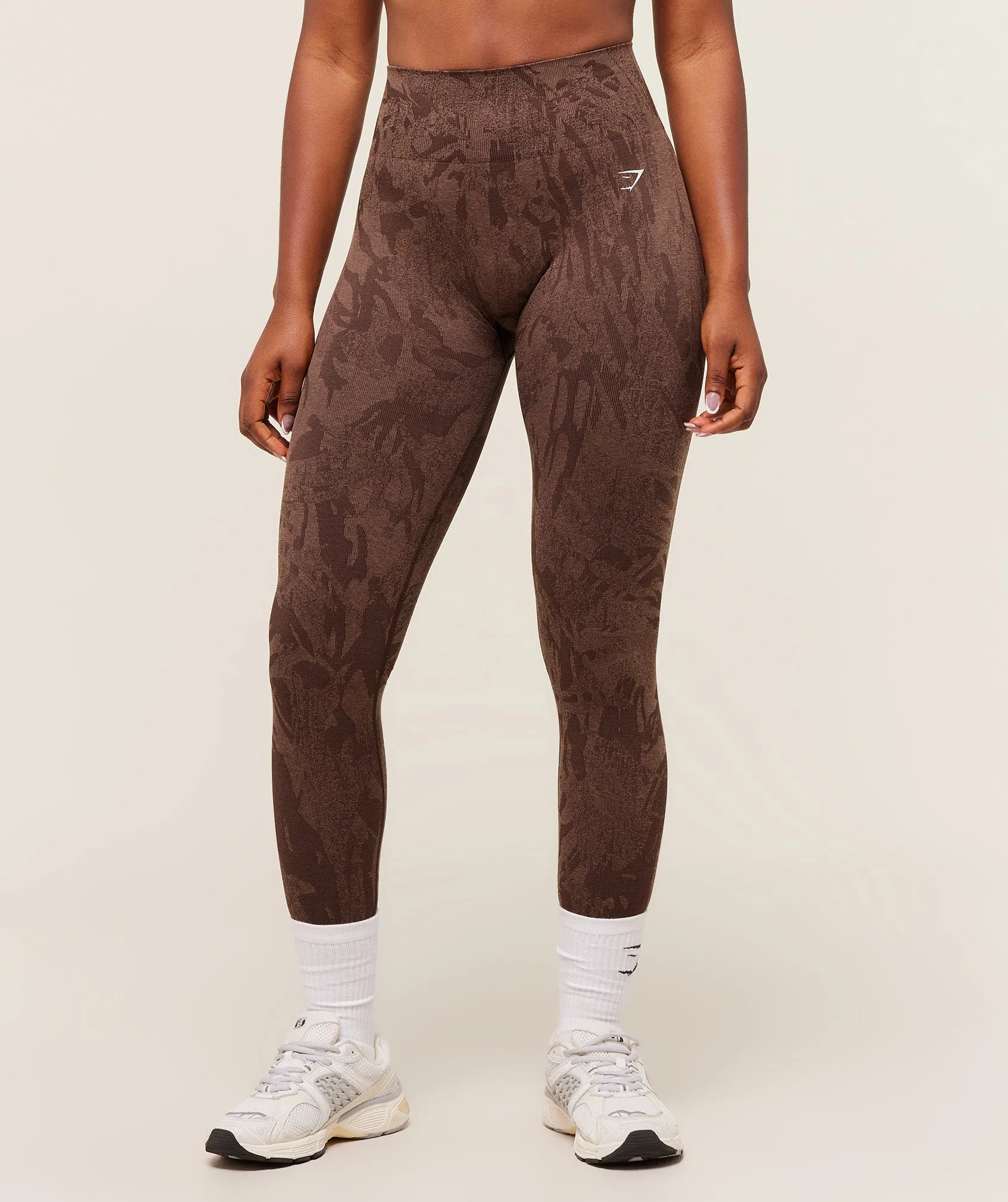 Gymshark Adapt Camo Seamless Leggings - Archive Brown/Soft Brown sold by Gymshark