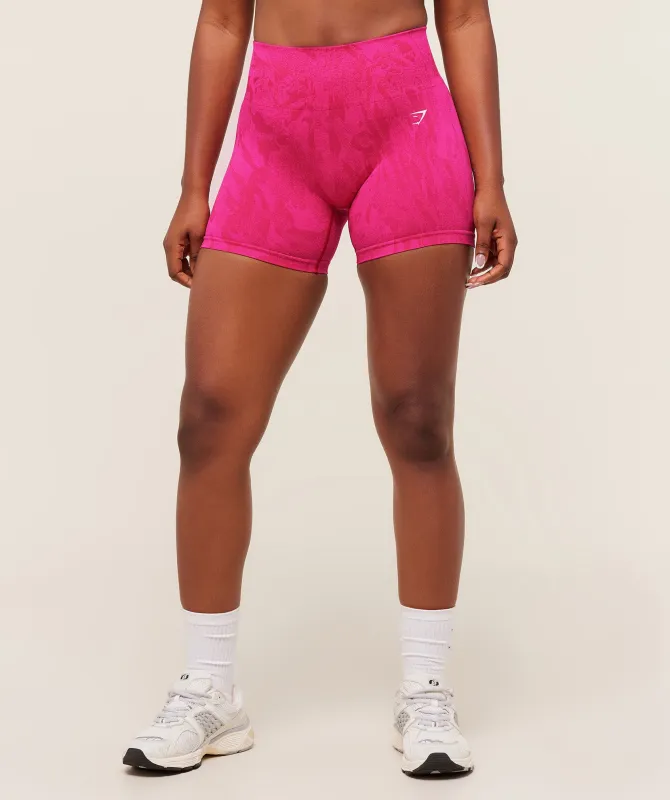 Gymshark Adapt Camo Seamless Shorts - Build Pink/Energy Pink sold by Gymshark