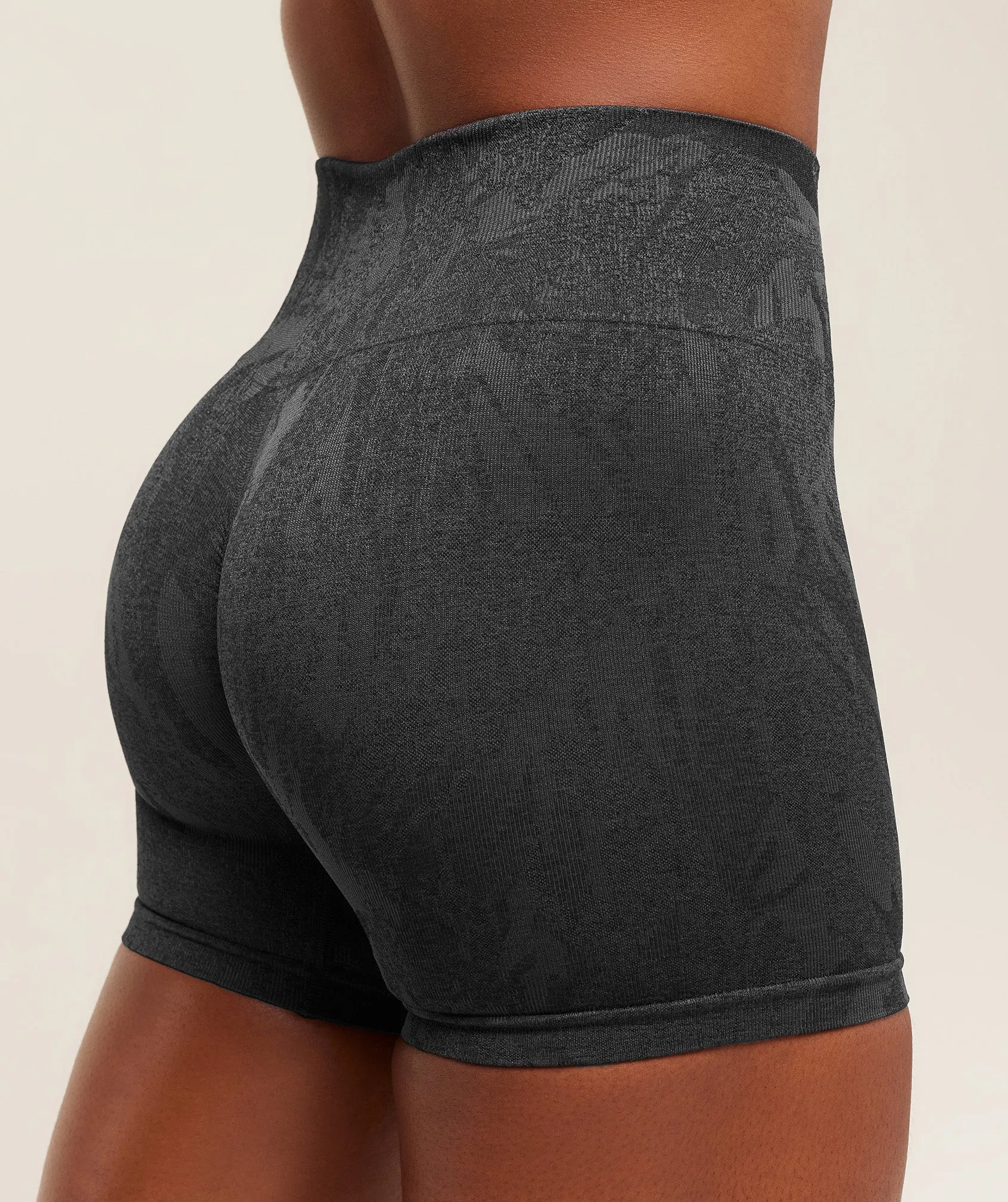 Gymshark Adapt Camo Seamless Shorts - Asphalt Grey/Black sold by Gymshark product image thumbnail 5