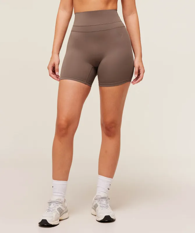 Gymshark Whitney Shorts - Soft Brown made by Gymshark
