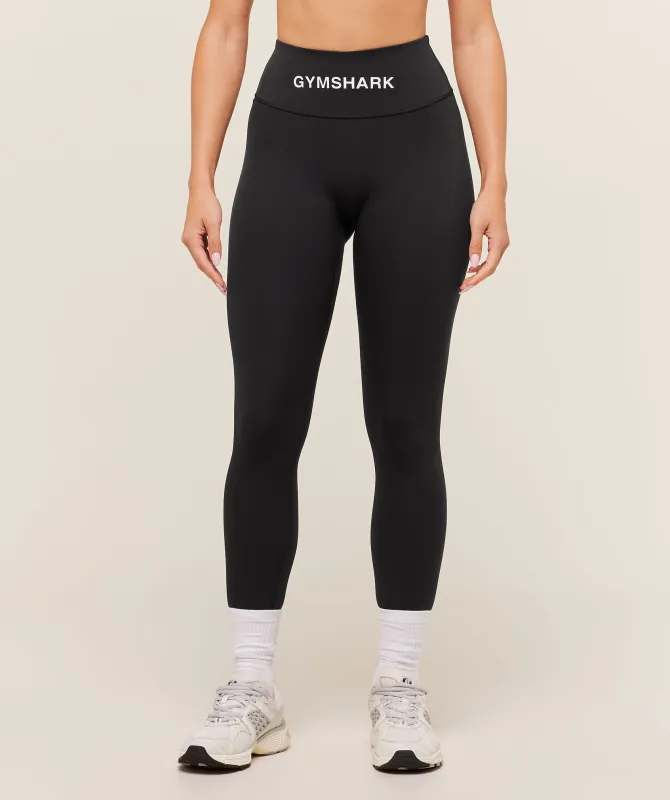 Gymshark Wordmark Waistband Leggings - Black sold by Gymshark