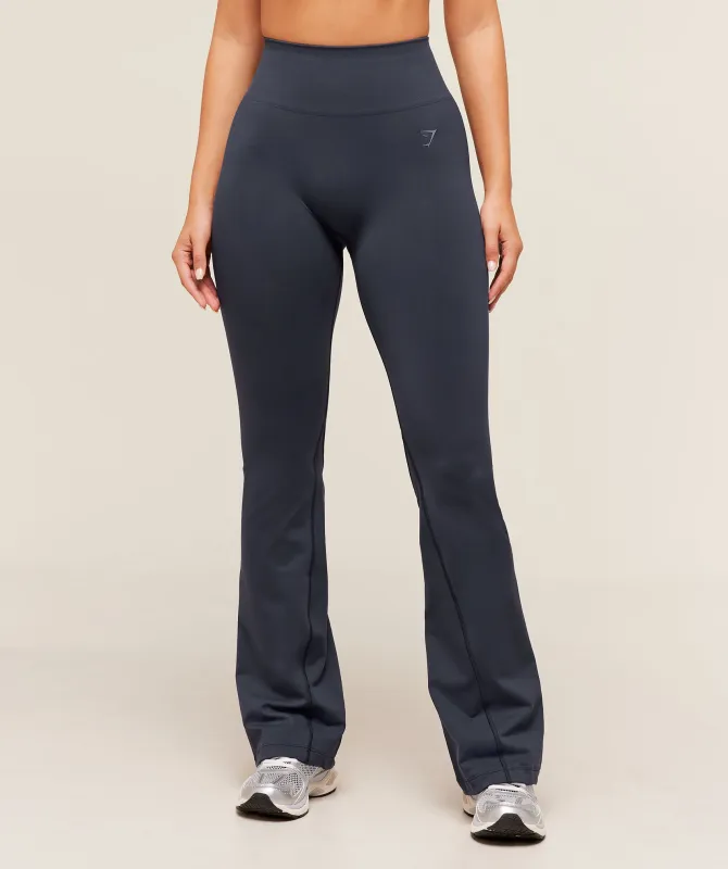 Gymshark Soft Sculpt Flared Leggings - Heavy Blue sold by Gymshark