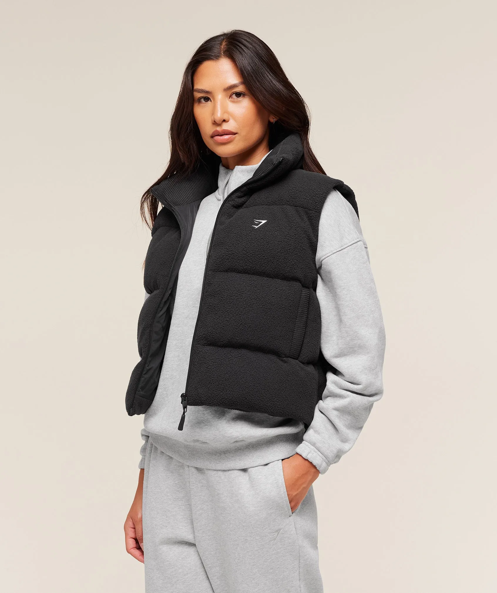 Gymshark Borg Puffer Vest - Black sold by Gymshark product image thumbnail 3