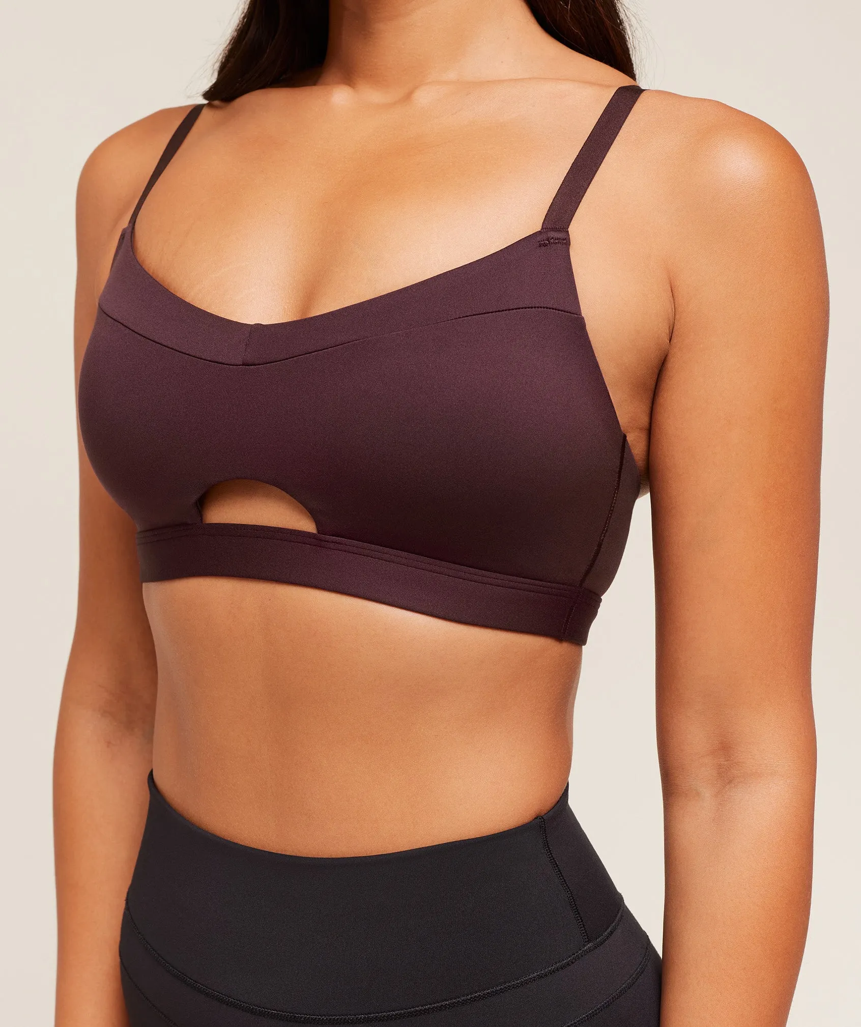 Gymshark Balcony Peekaboo Sports Bra - Cherry Purple sold by Gymshark product image thumbnail 4