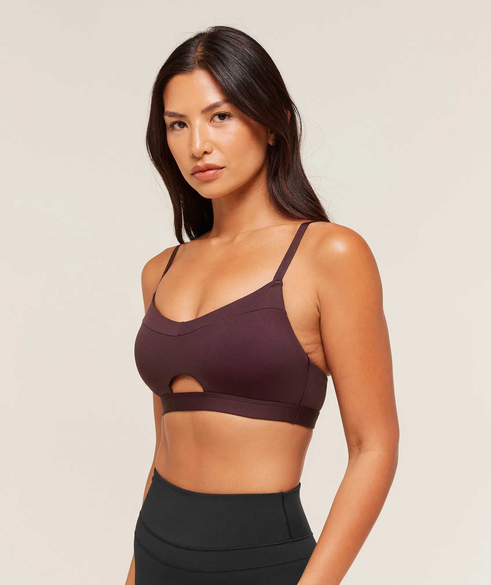 Gymshark Balcony Peekaboo Sports Bra - Cherry Purple sold by Gymshark product image thumbnail 3