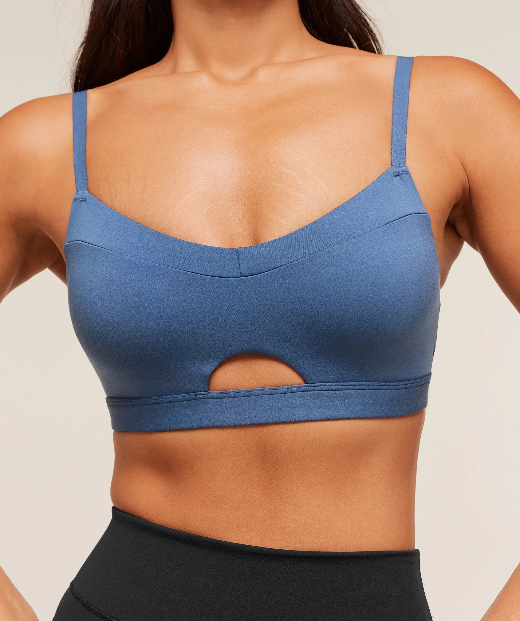 Gymshark Balcony Peekaboo Sports Bra - Compound Blue sold by Gymshark product image thumbnail 5