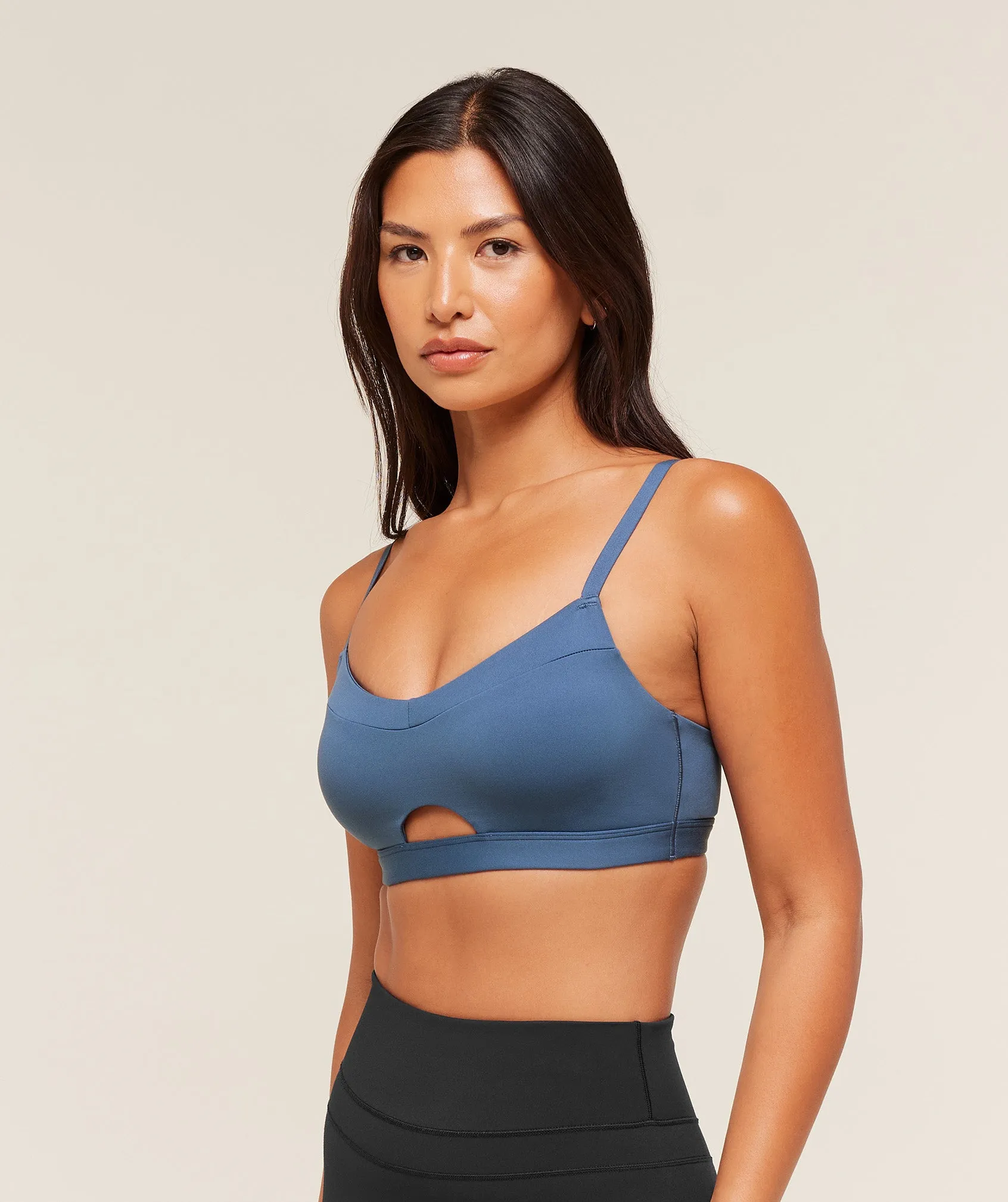 Gymshark Balcony Peekaboo Sports Bra - Compound Blue sold by Gymshark product image thumbnail 3