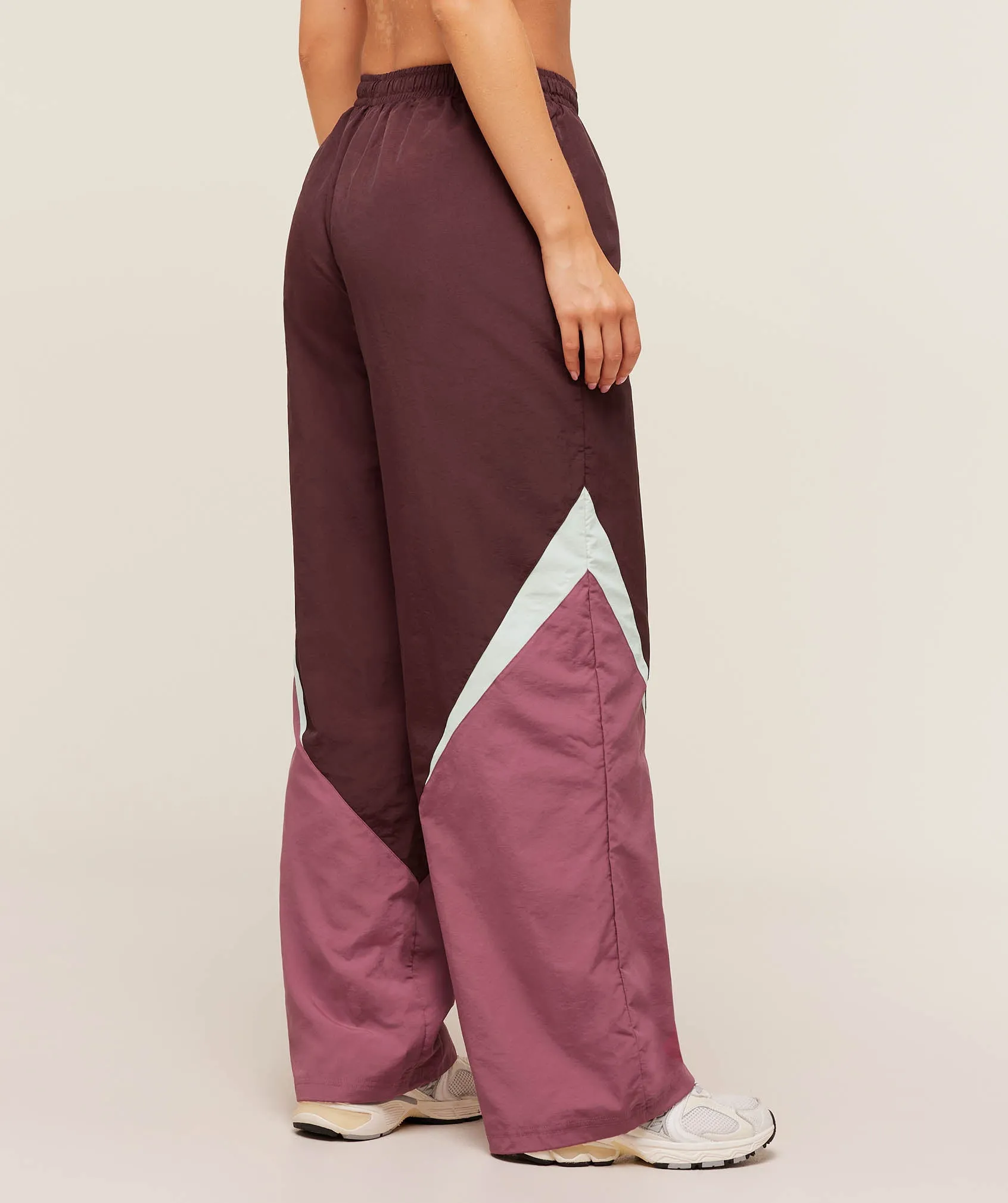 Gymshark Contrast Track Pant - Rich Maroon/Reset Pink/Oat White sold by Gymshark product image thumbnail 2