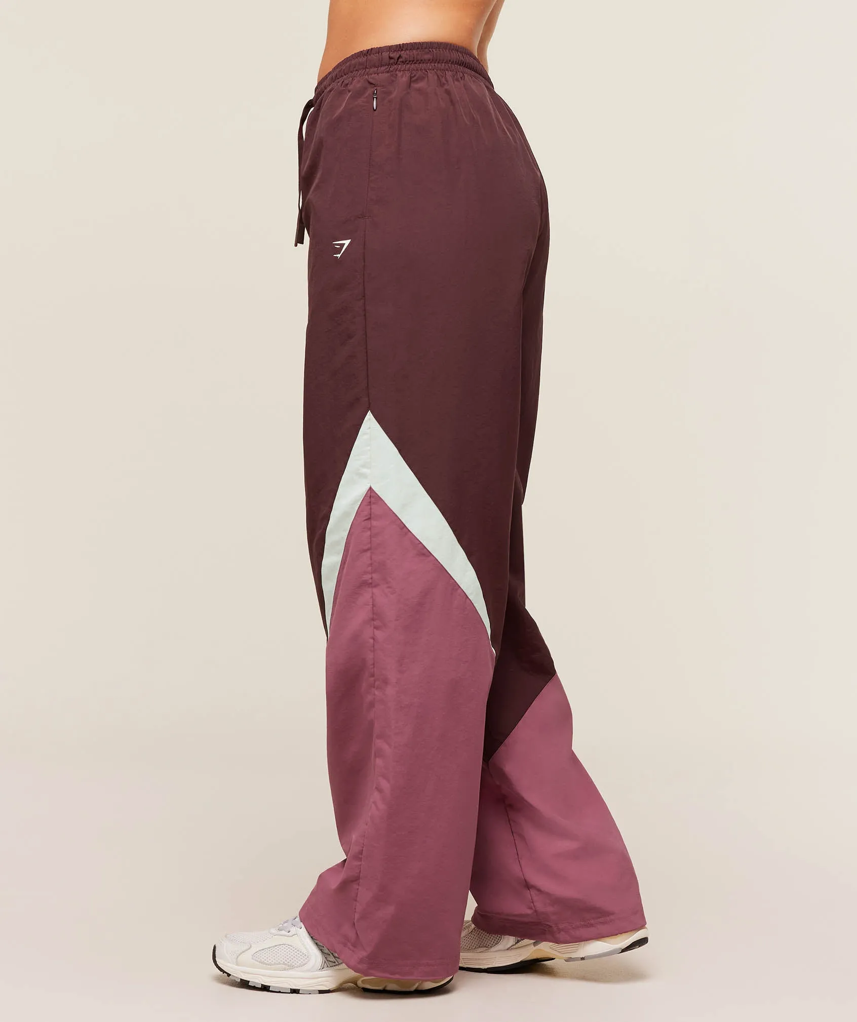 Gymshark Contrast Track Pant - Rich Maroon/Reset Pink/Oat White sold by Gymshark product image thumbnail 3