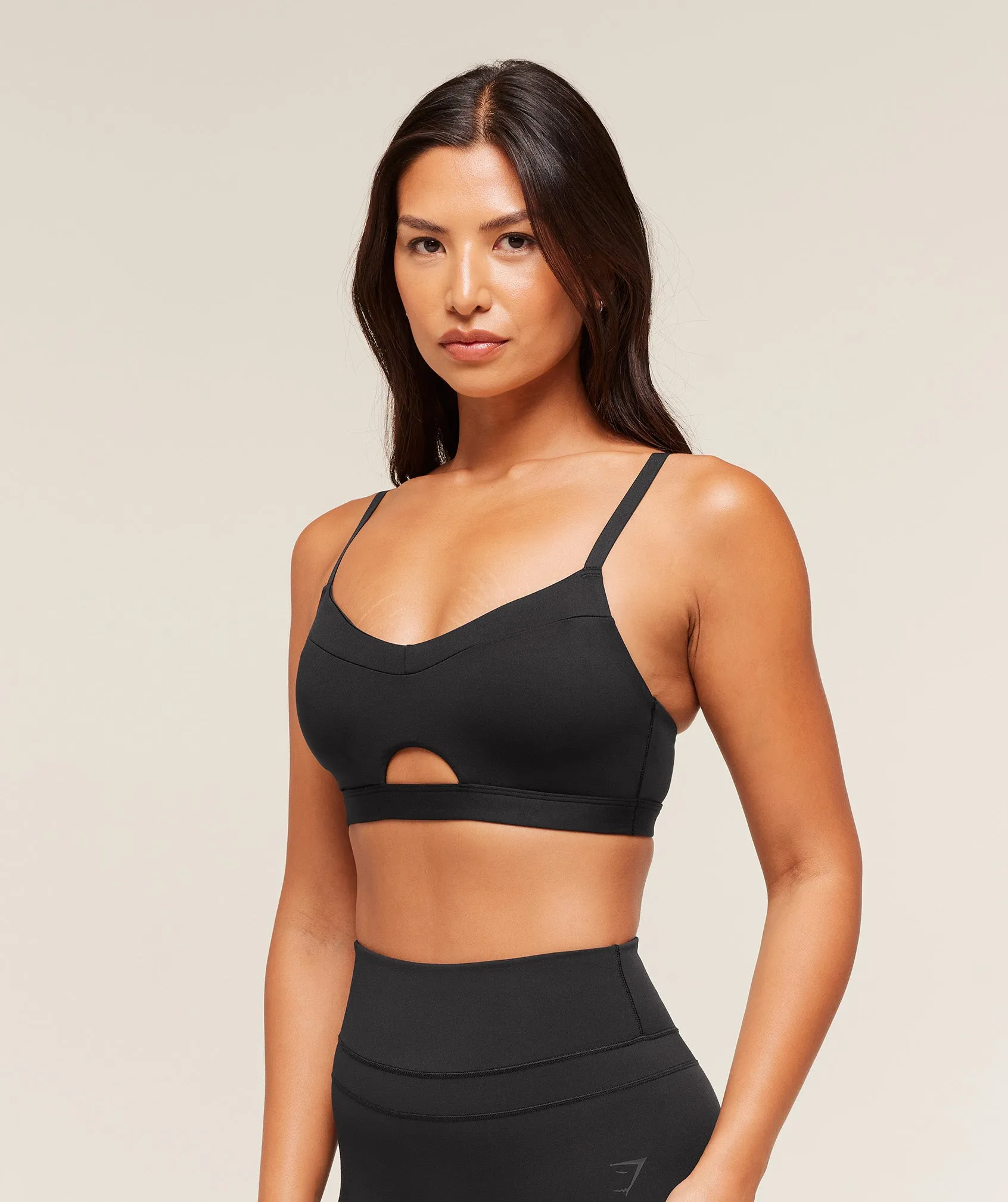 Gymshark Balcony Peekaboo Sports Bra - Black sold by Gymshark product image thumbnail 3