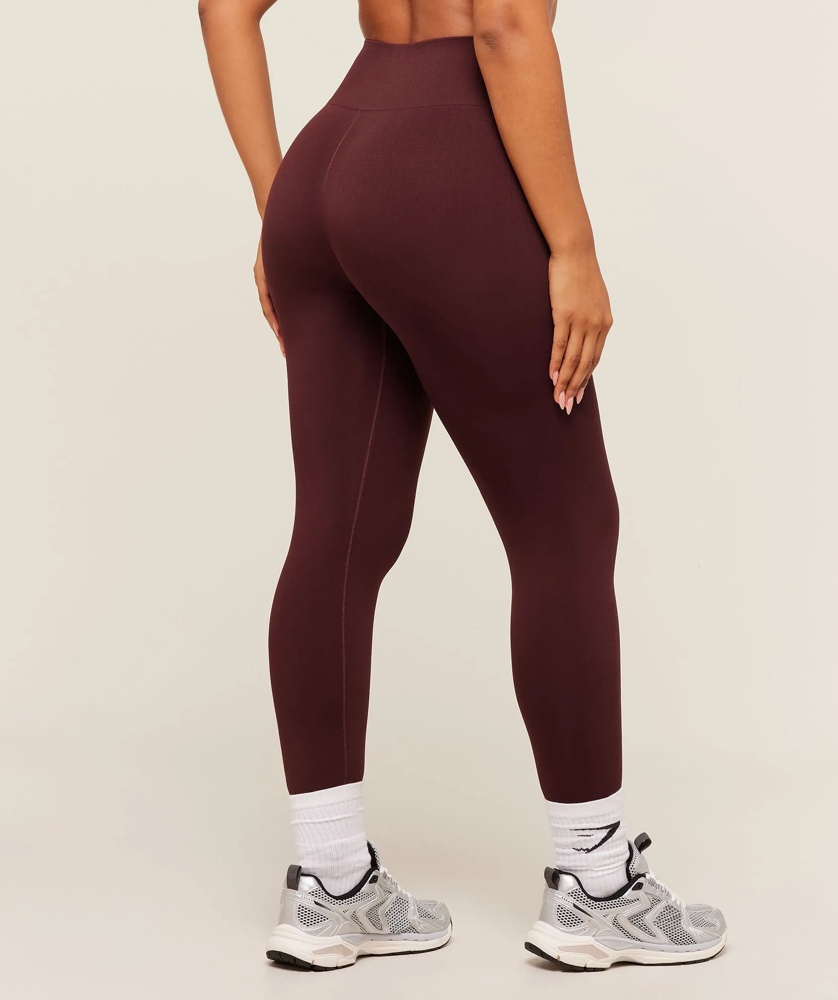 Gymshark Soft Sculpt Leggings - Rich Maroon sold by Gymshark product image thumbnail 2