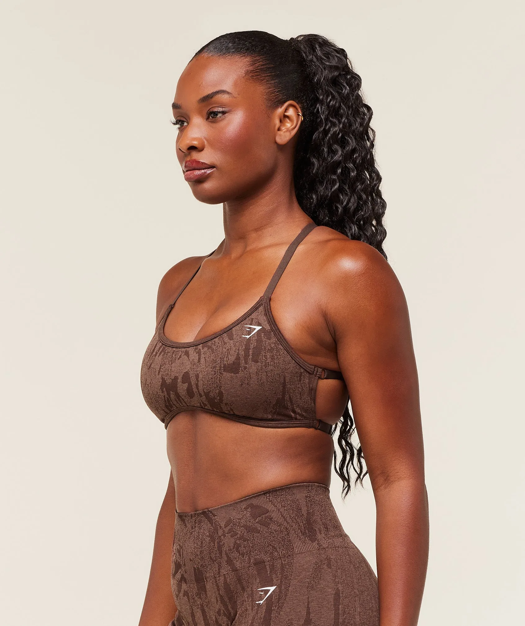 Gymshark Adapt Camo Cross Back Sports Bra - Archive Brown/Soft Brown sold by Gymshark product image thumbnail 3