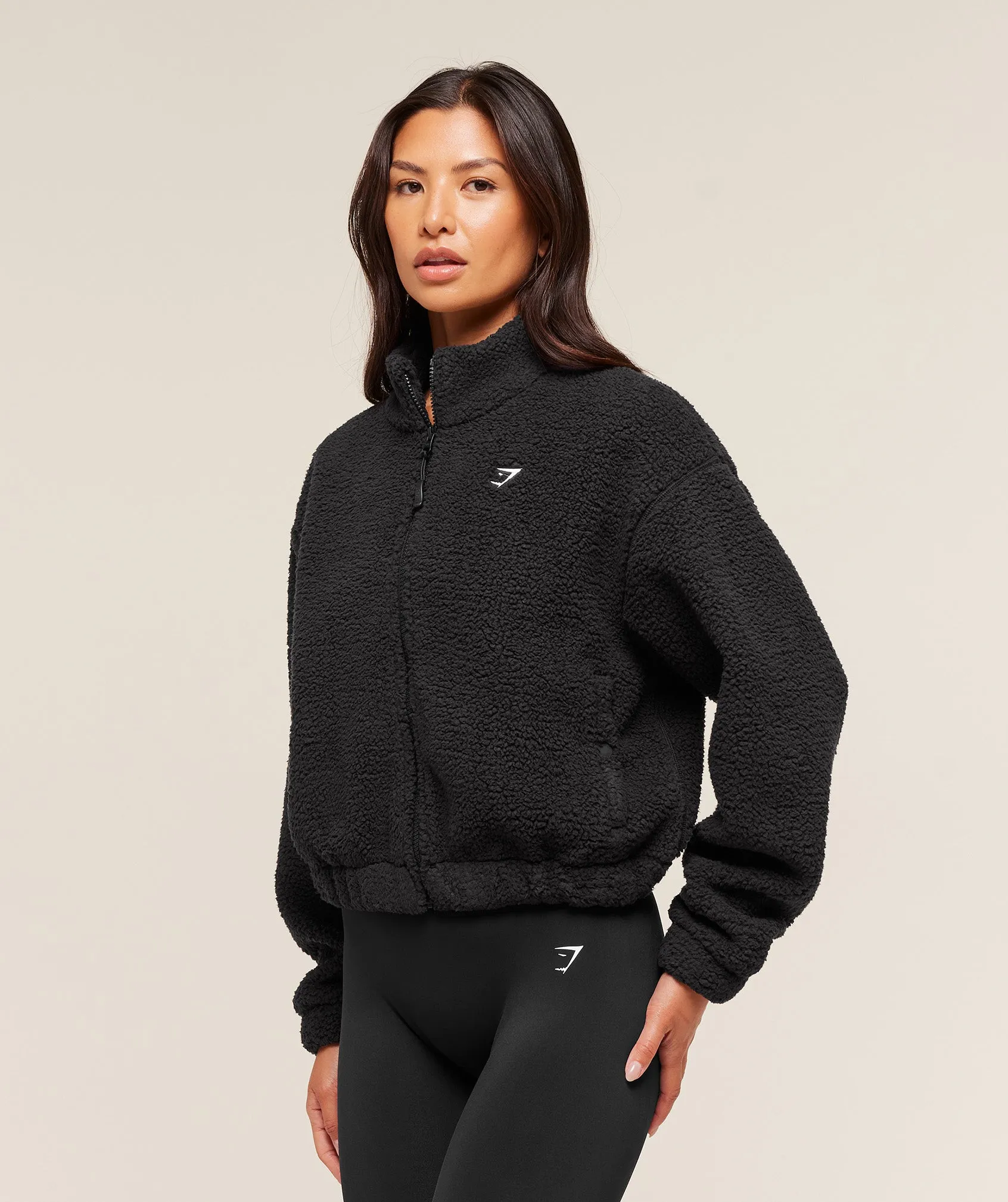 Gymshark Sherpa Jacket - Black sold by Gymshark product image thumbnail 3