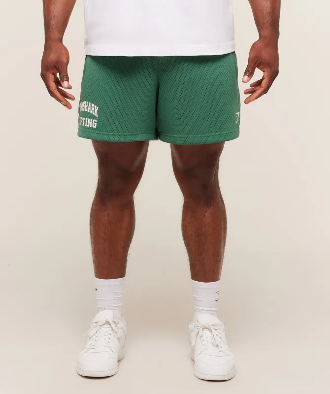 Gymshark Lifting Mesh 5" Shorts - Lift Green sold by Gymshark
