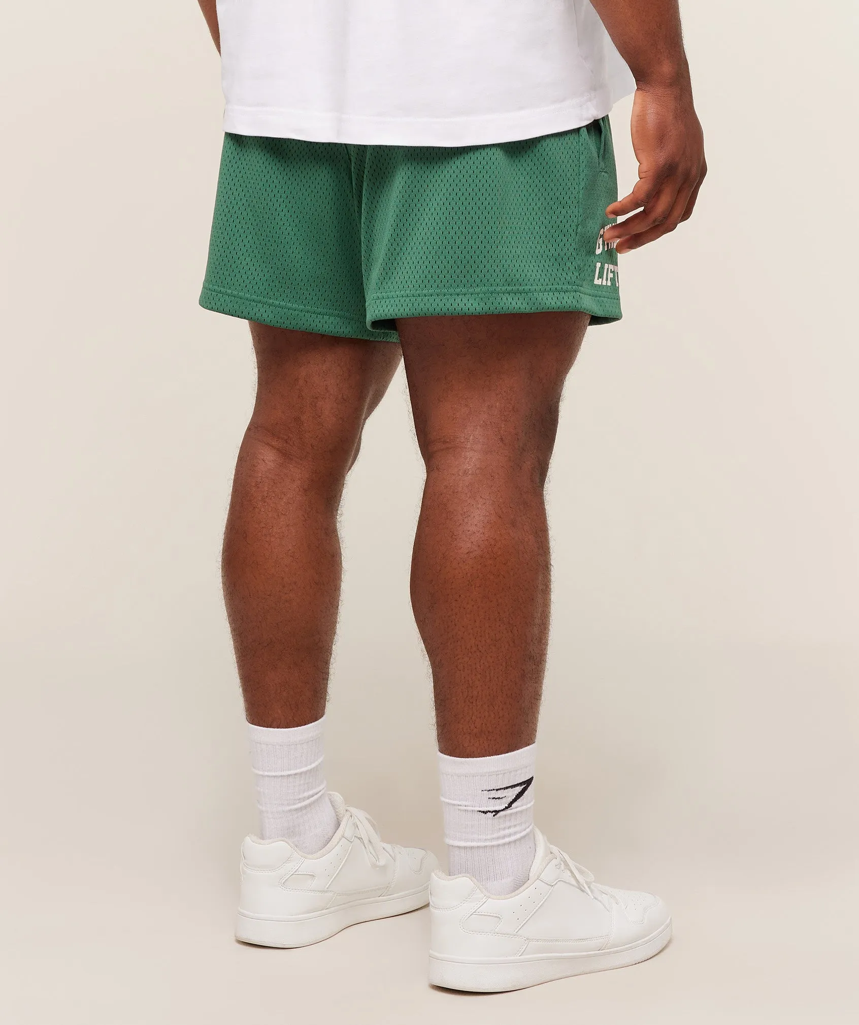 Gymshark Lifting Mesh 5" Shorts - Lift Green sold by Gymshark product image thumbnail 2