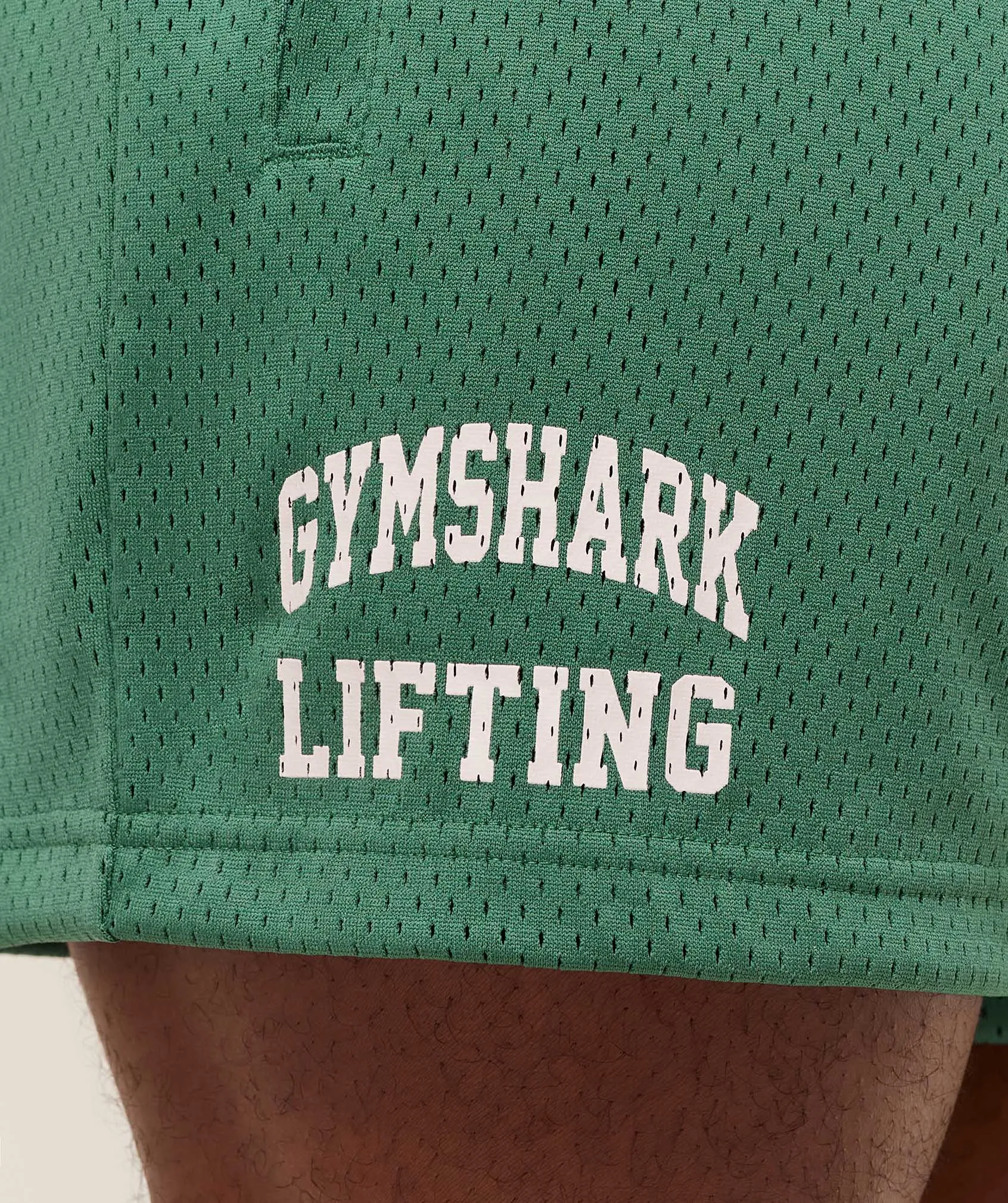 Gymshark Lifting Mesh 5" Shorts - Lift Green sold by Gymshark product image thumbnail 5