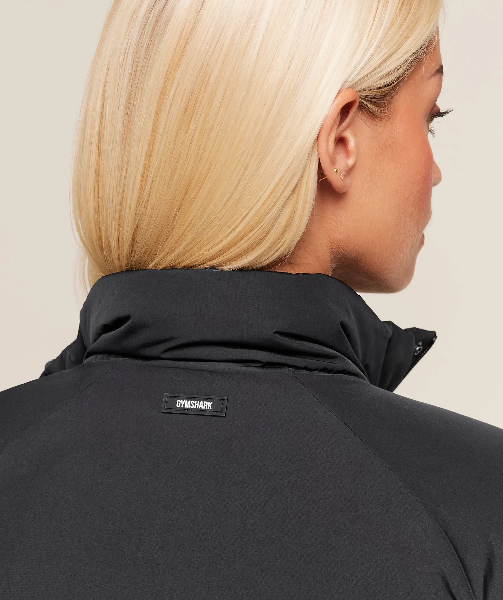Gymshark Oversized Puffer Jacket - Black sold by Gymshark product image thumbnail 5