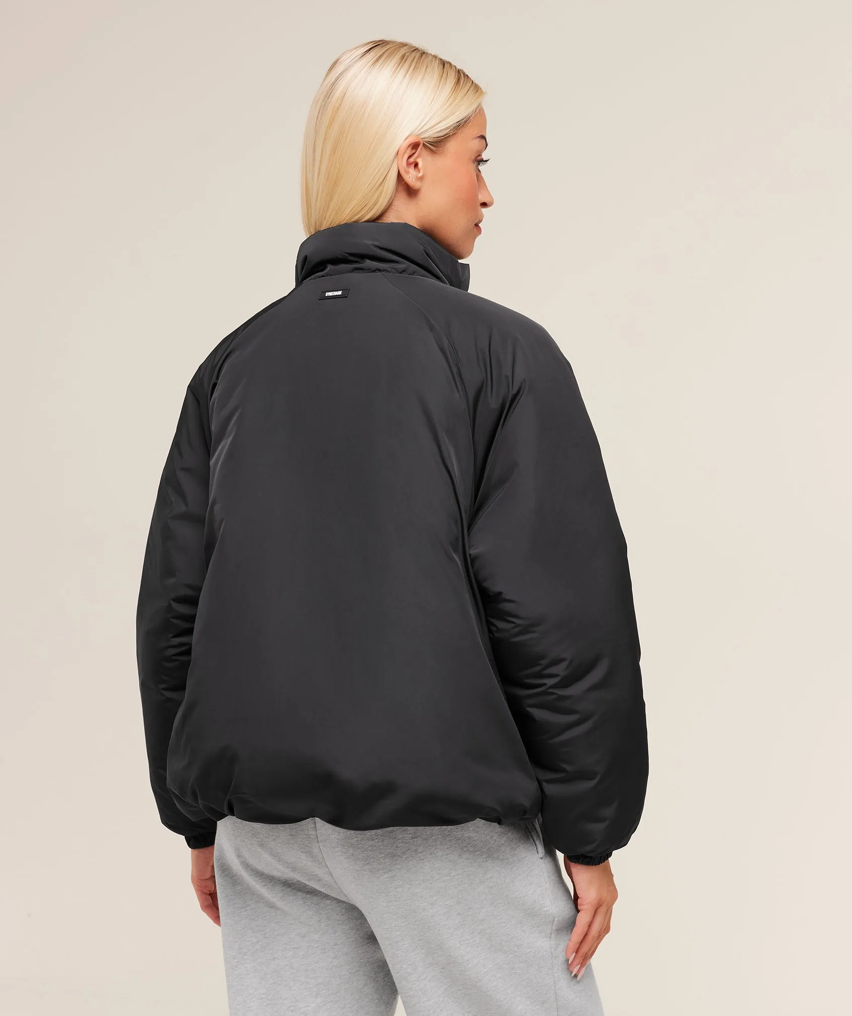 Gymshark Oversized Puffer Jacket - Black sold by Gymshark product image thumbnail 2