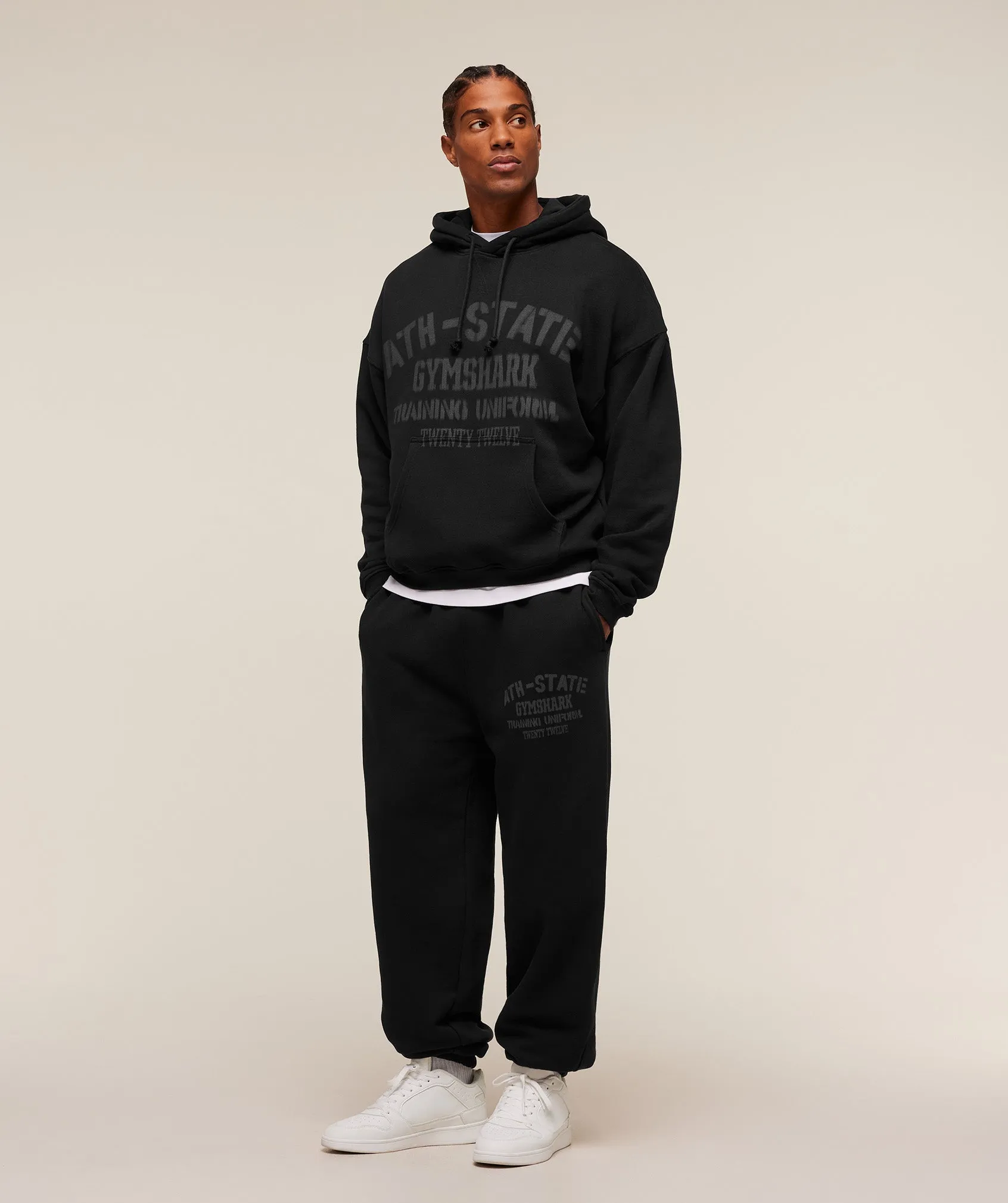 Gymshark Collegiate Joggers - Black sold by Gymshark product image thumbnail 4