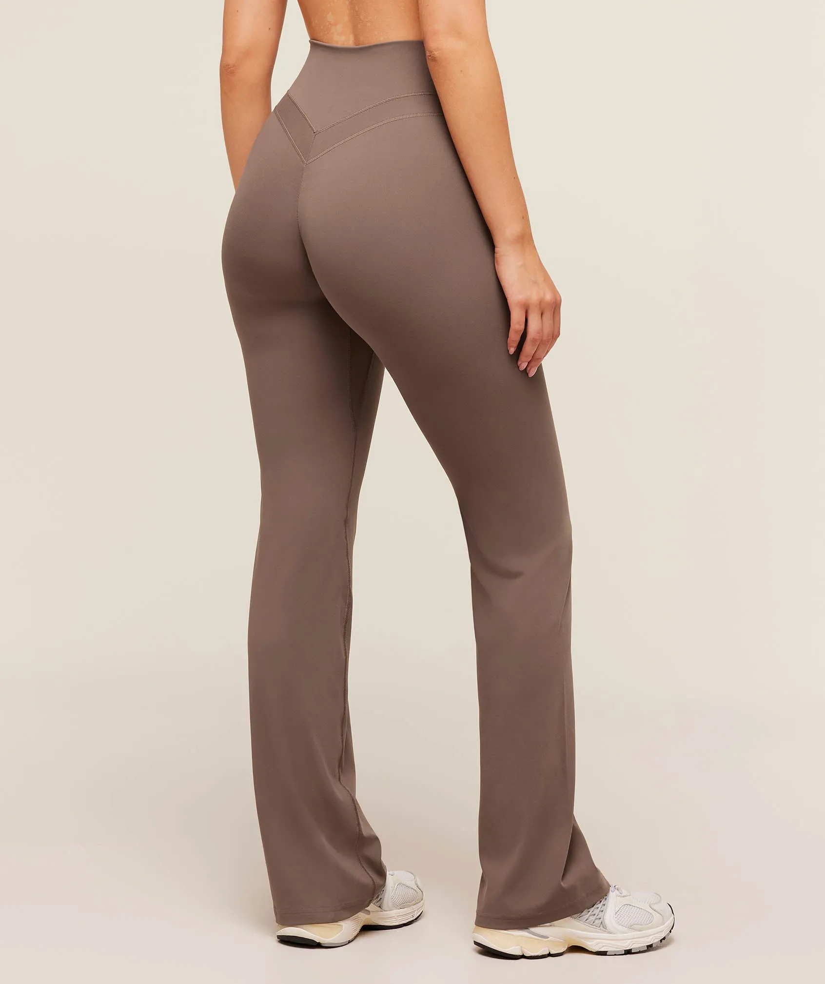 Gymshark Whitney Regular Flared Legging - Soft Brown sold by Gymshark product image thumbnail 2